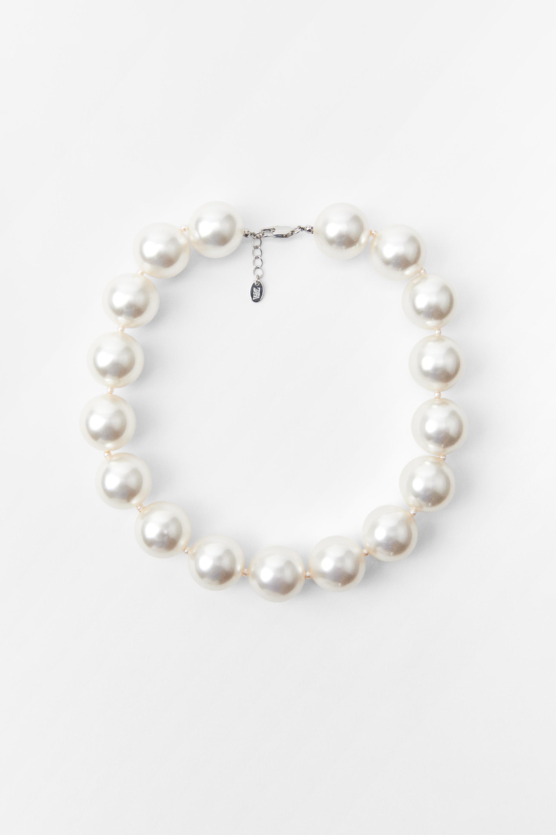 Zara natural pearl necklace Clearance