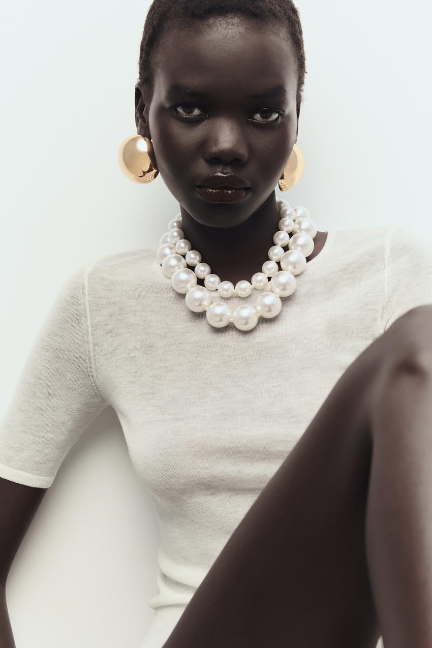 Zara beaded necklace Clearance