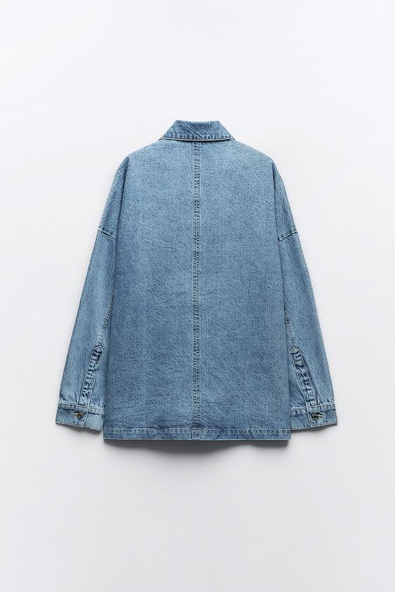 Image 1 of Z1975 DENIM OVERSIZE JACKET from Zara