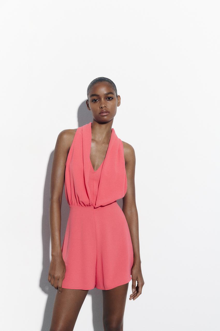 Zara pink playsuit dress Clearance
