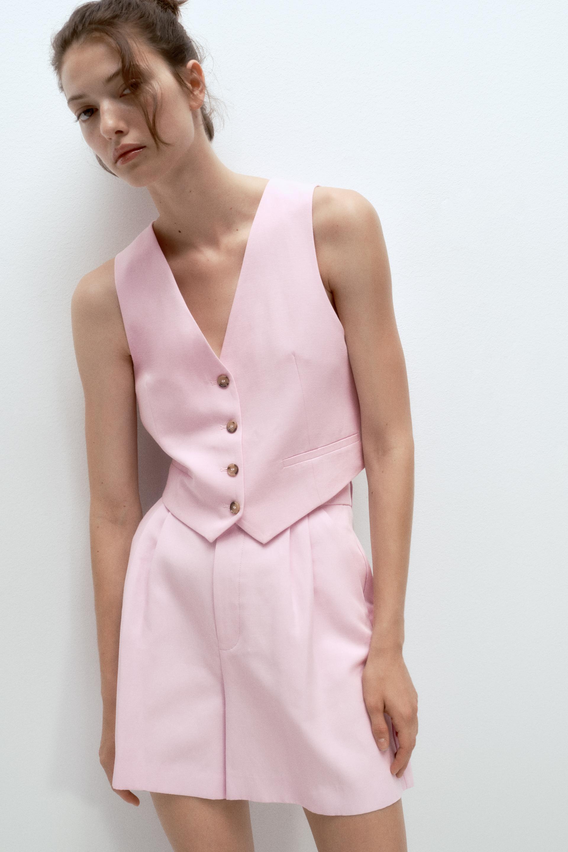 Zara pink vest Clearance