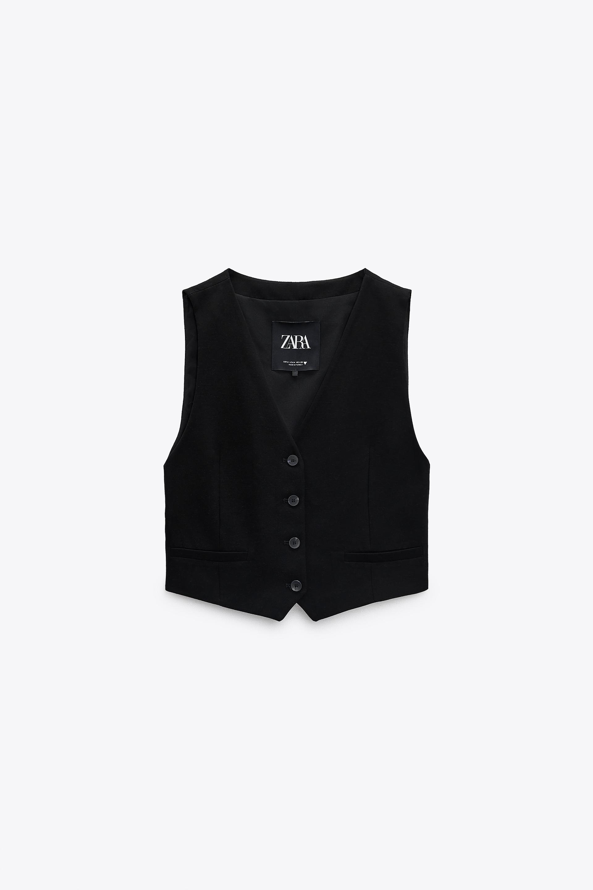 Zara vest black Clearance