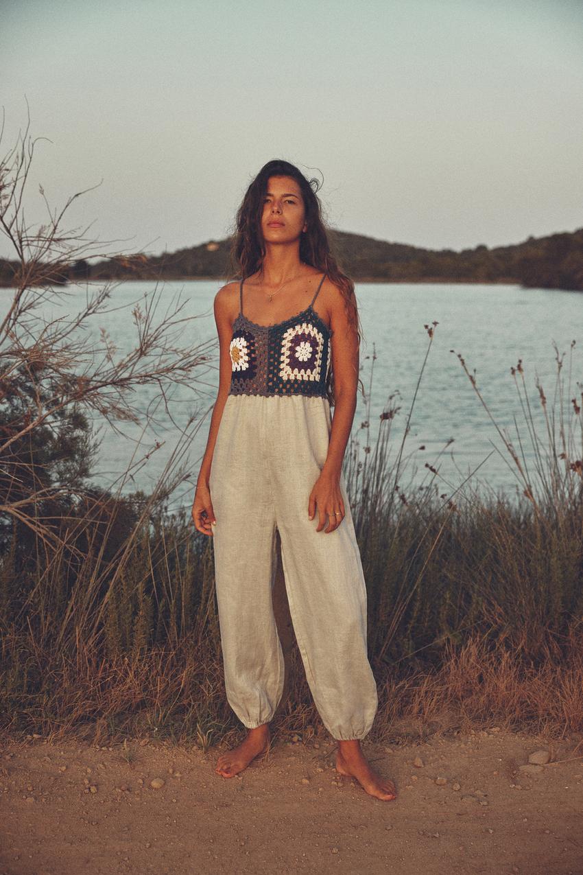 Zara crochet playsuit Clearance