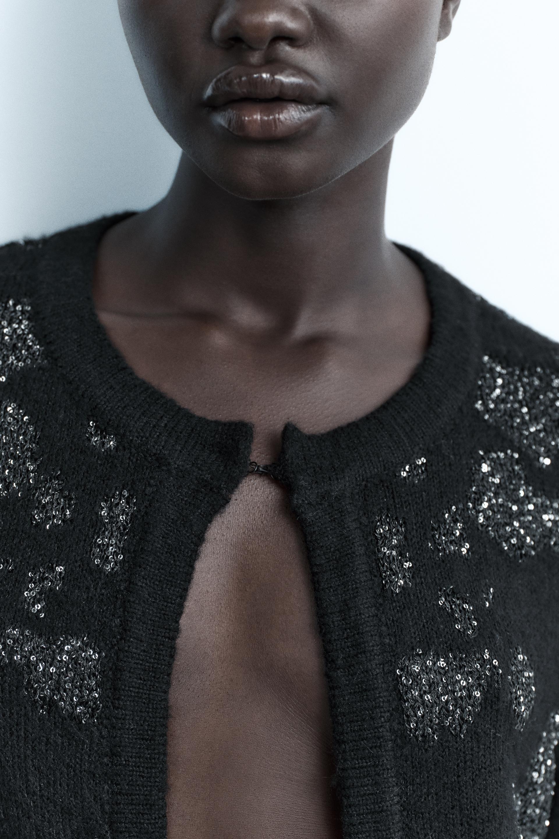 Zara embellished cardigan Clearance