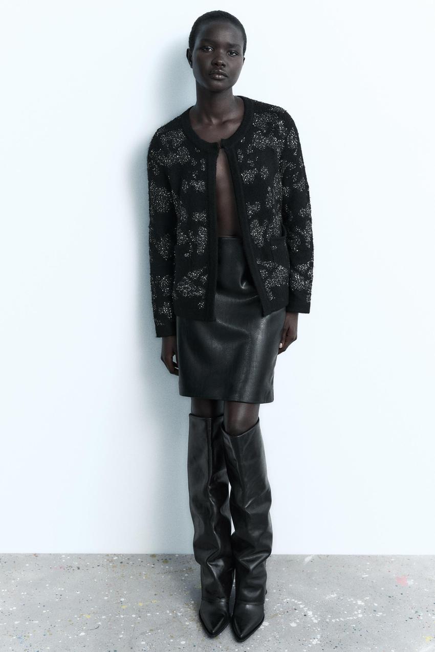 Zara embellished cardigan Clearance