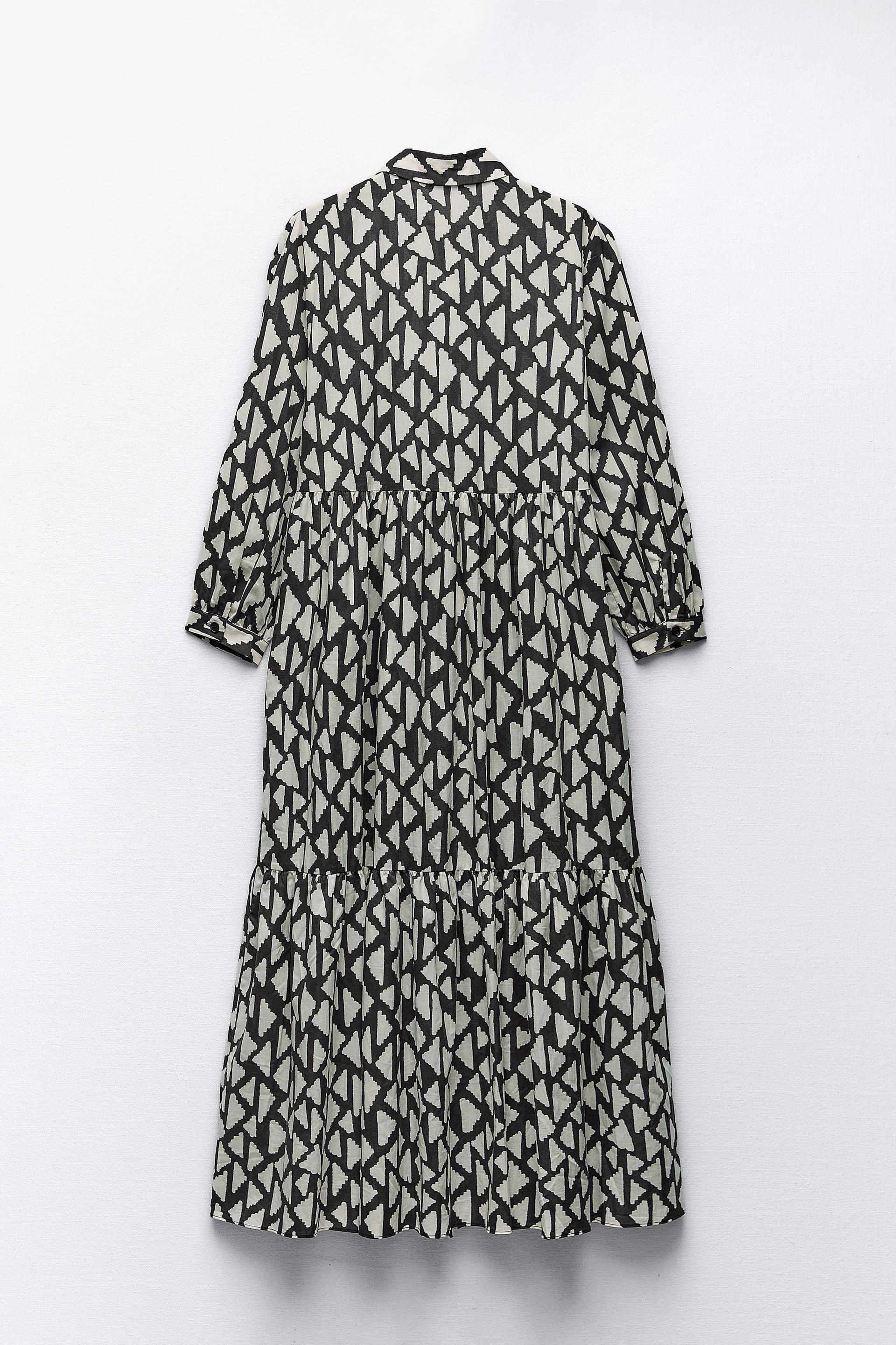 Zara black and white maxi dress Clearance