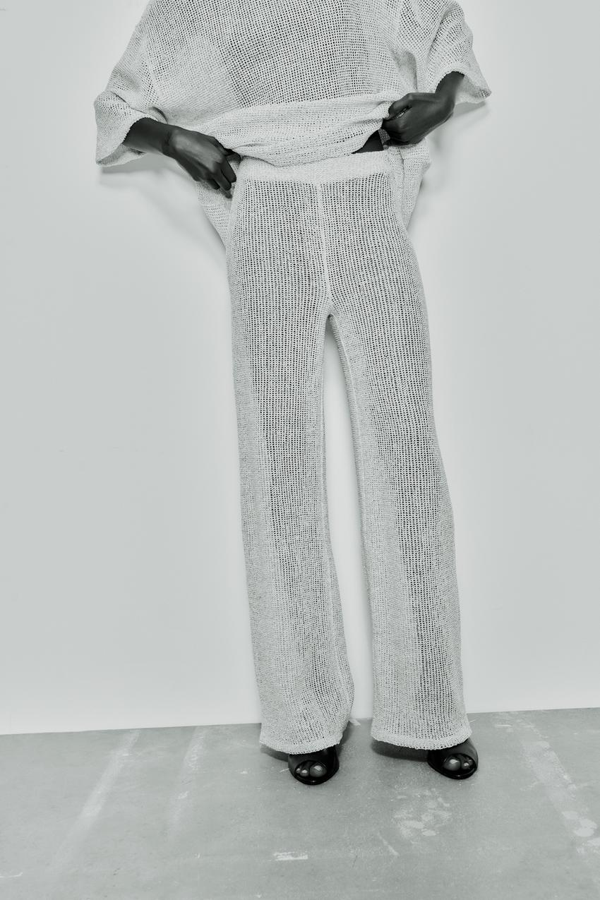 Shimmer trousers zara Clearance