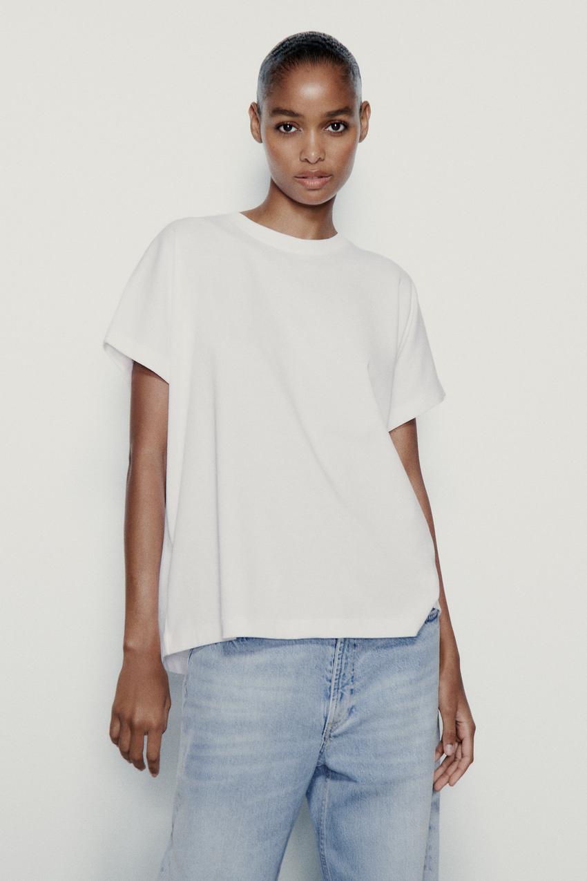 Zara white t Clearance
