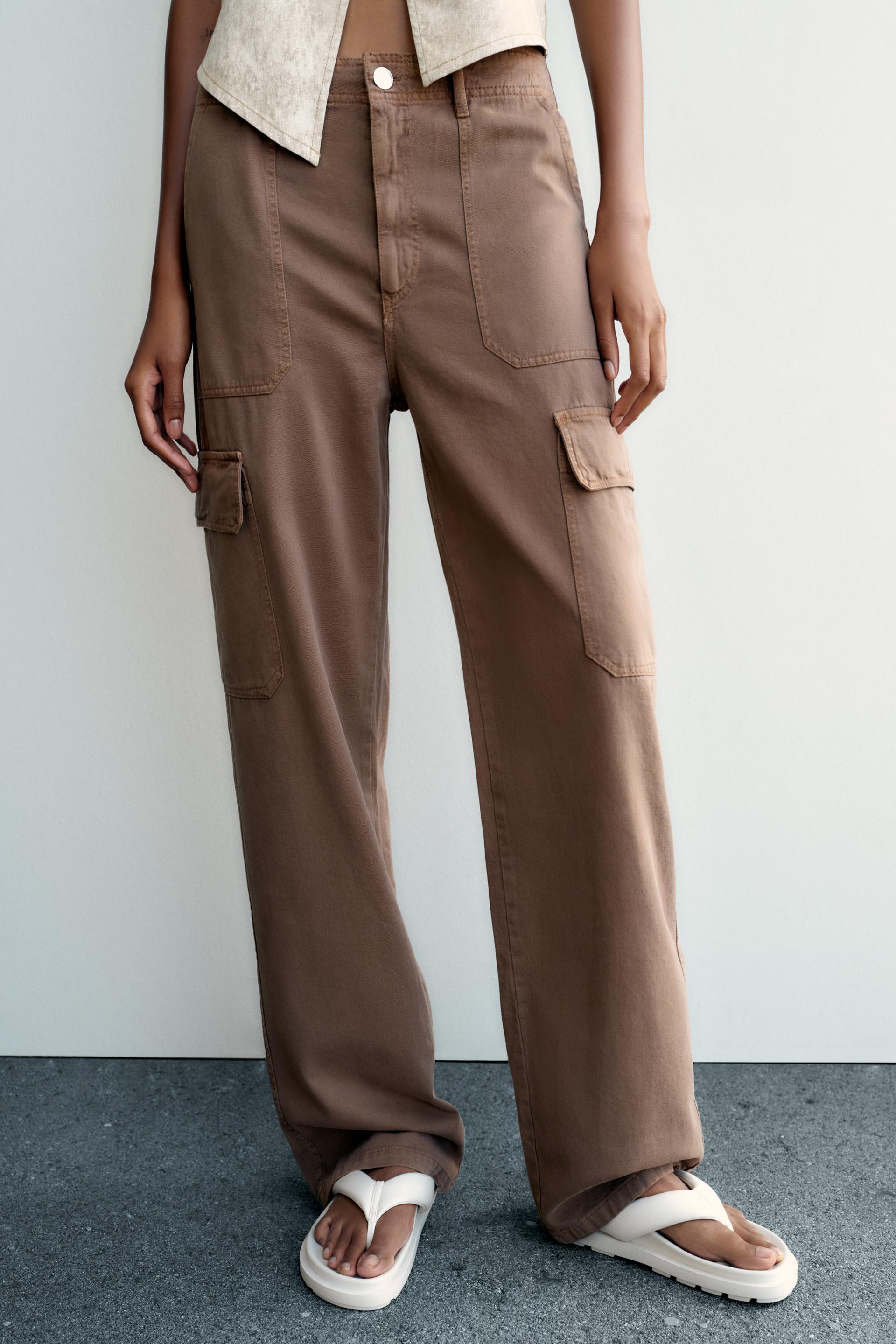 Zara wide leg cargo pants Clearance