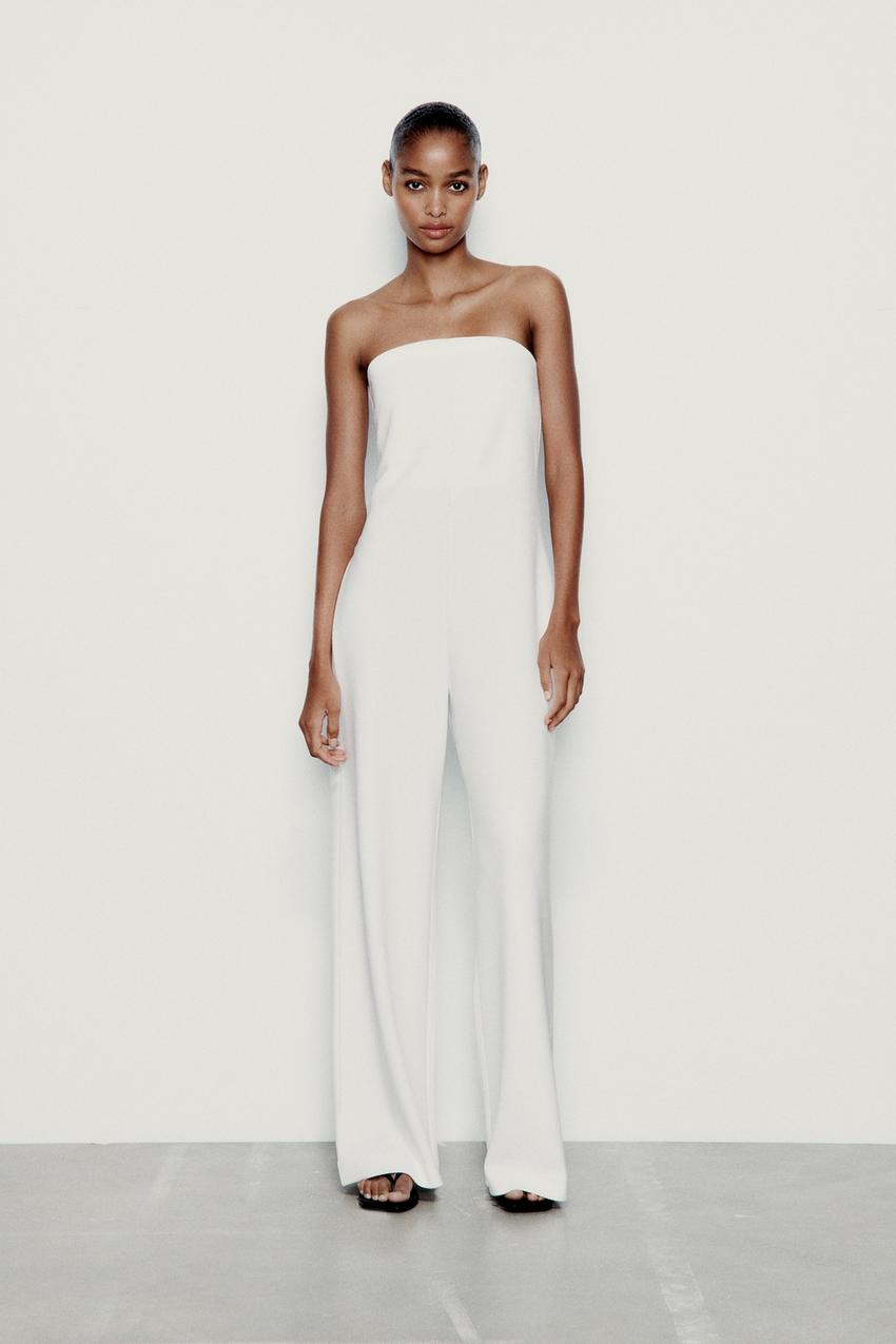 Zara strapless jumpsuit Clearance