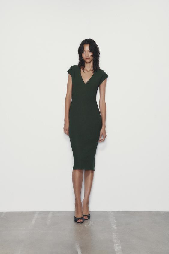 Forest green dress zara Clearance