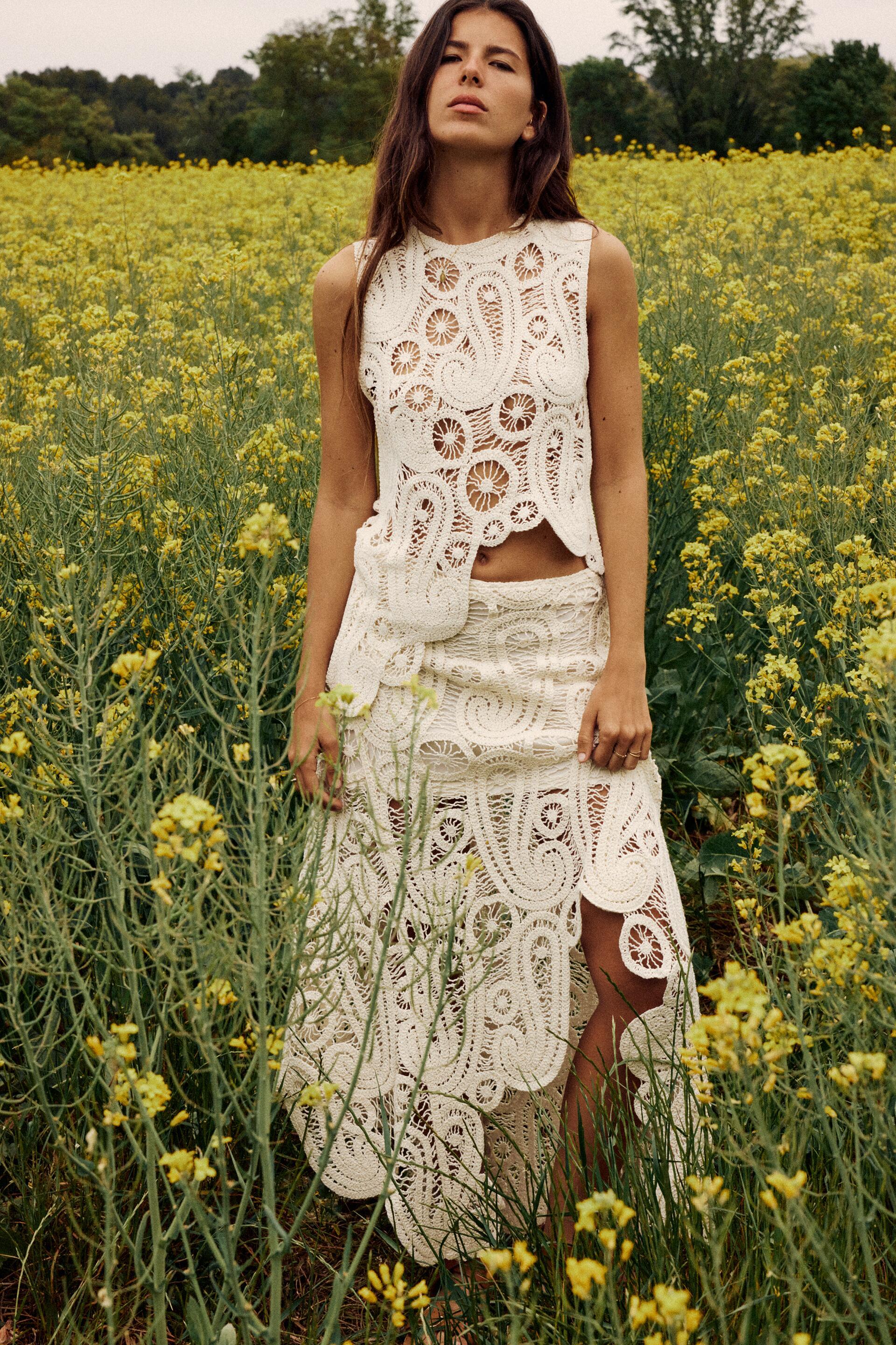 Zara crochet blouse Clearance