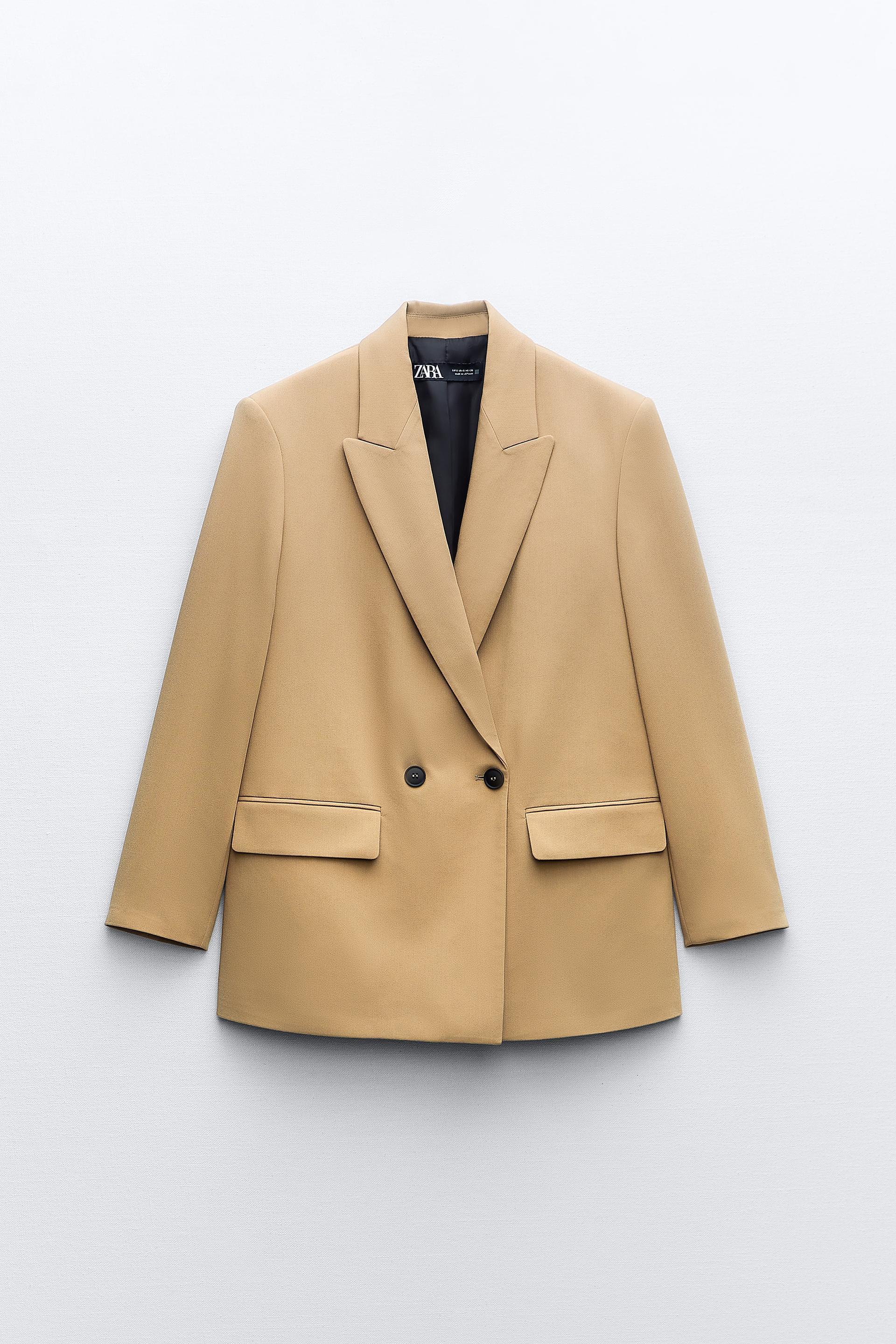 Double breasted oversized blazer zara Clearance