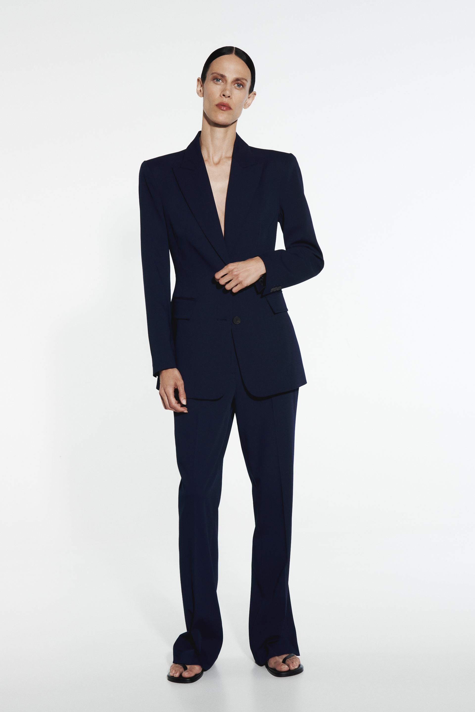 Zara blue tailored blazer Clearance