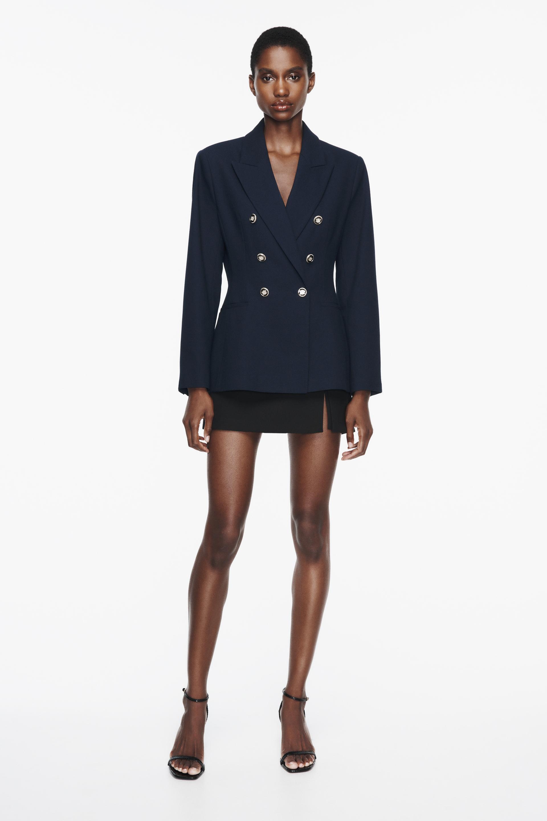 Zara blue tailored blazer Clearance