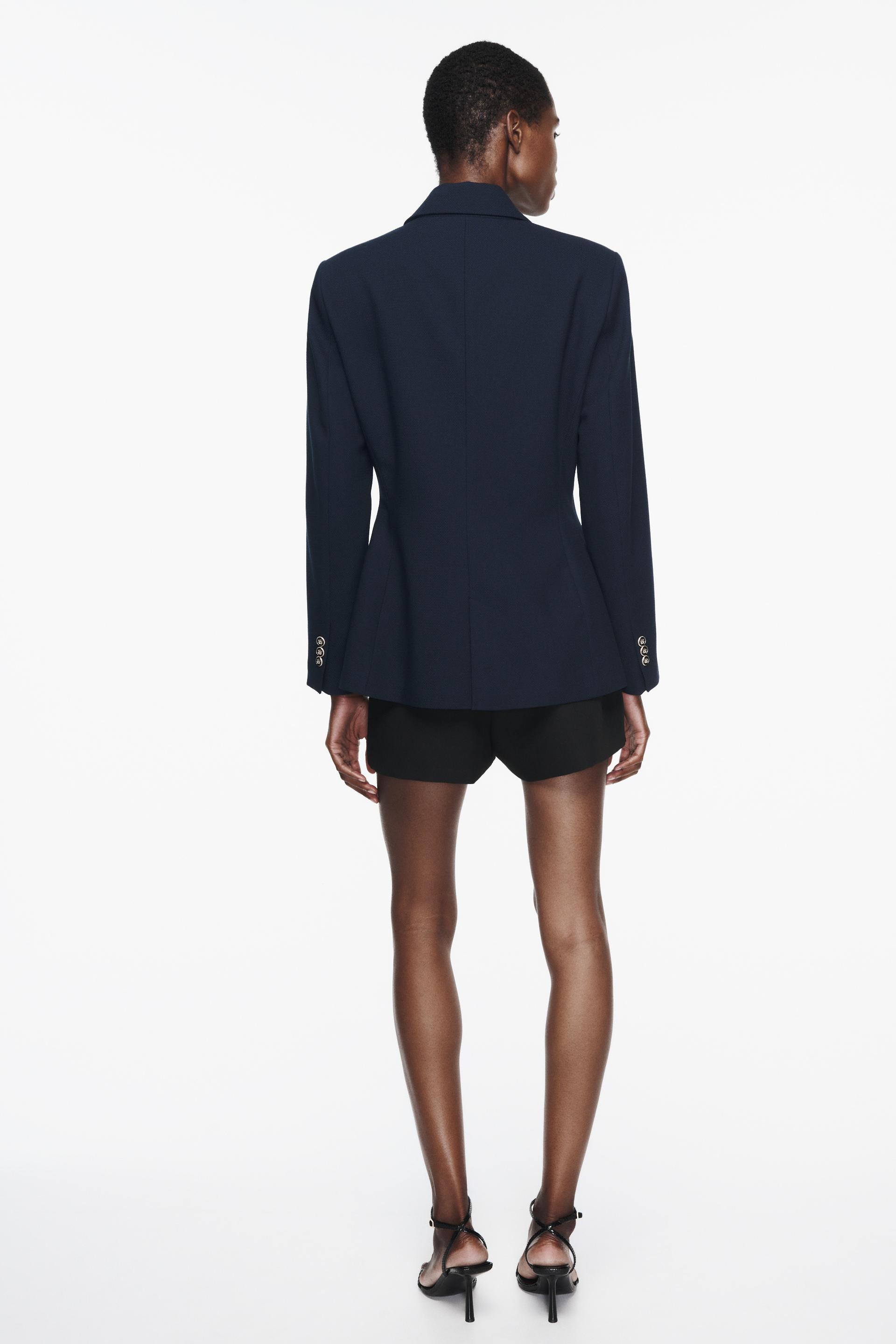 Navy jacket zara Clearance