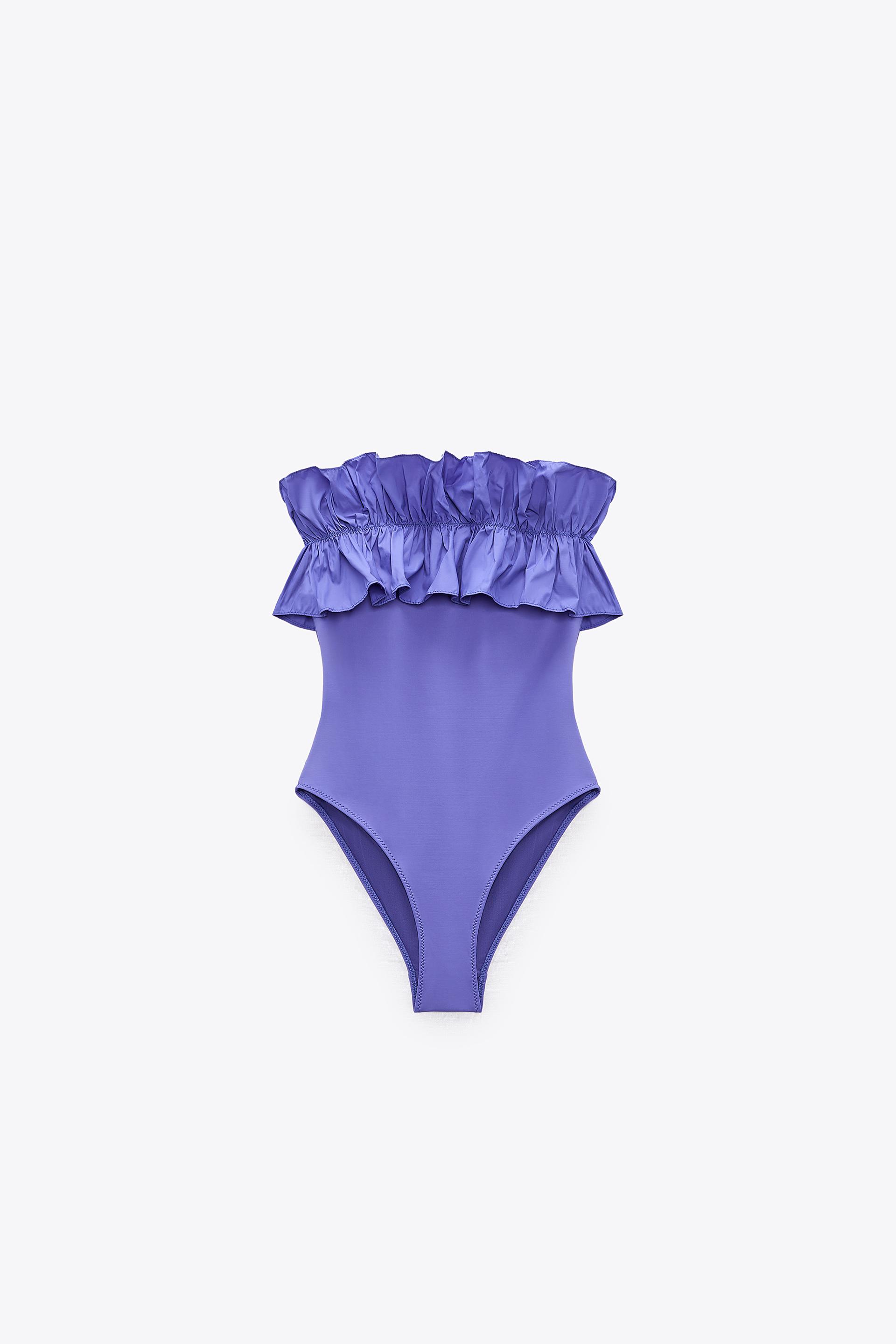 Zara ruffle swimsuit Clearance