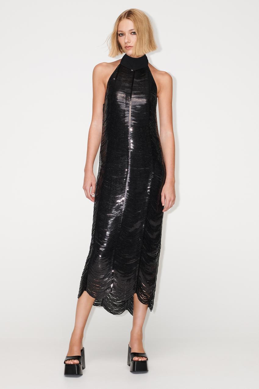 Zara knit halter dress Clearance