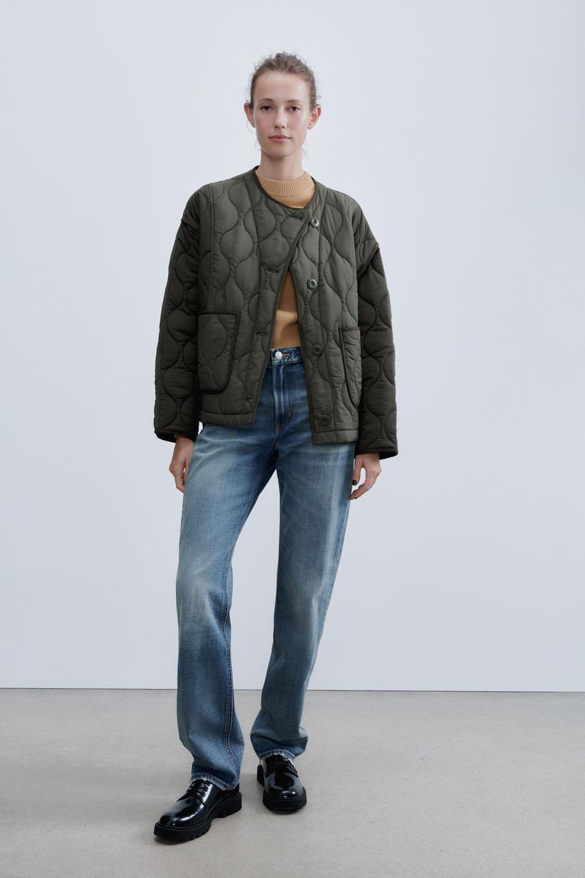 Zara quilted bomber Clearance