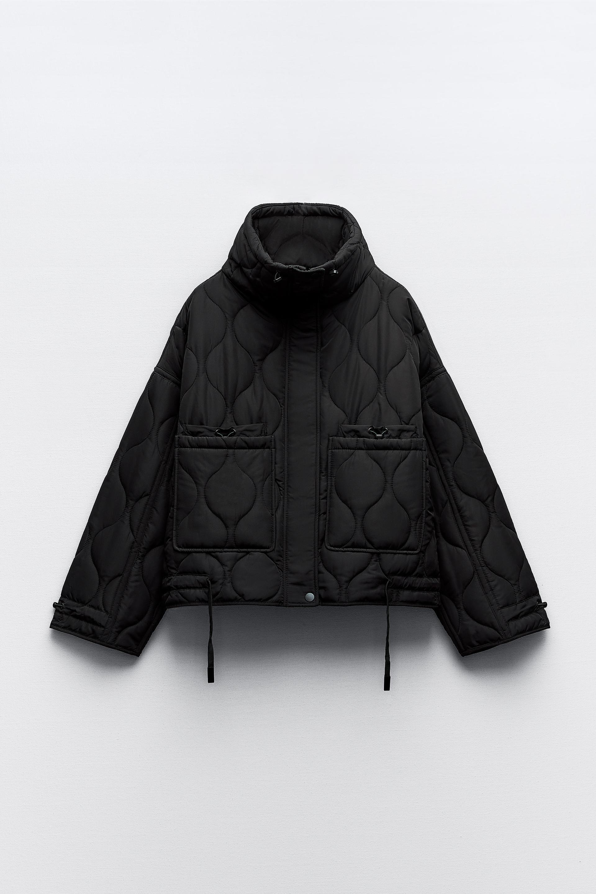 Zara water repellent puffer parka Clearance