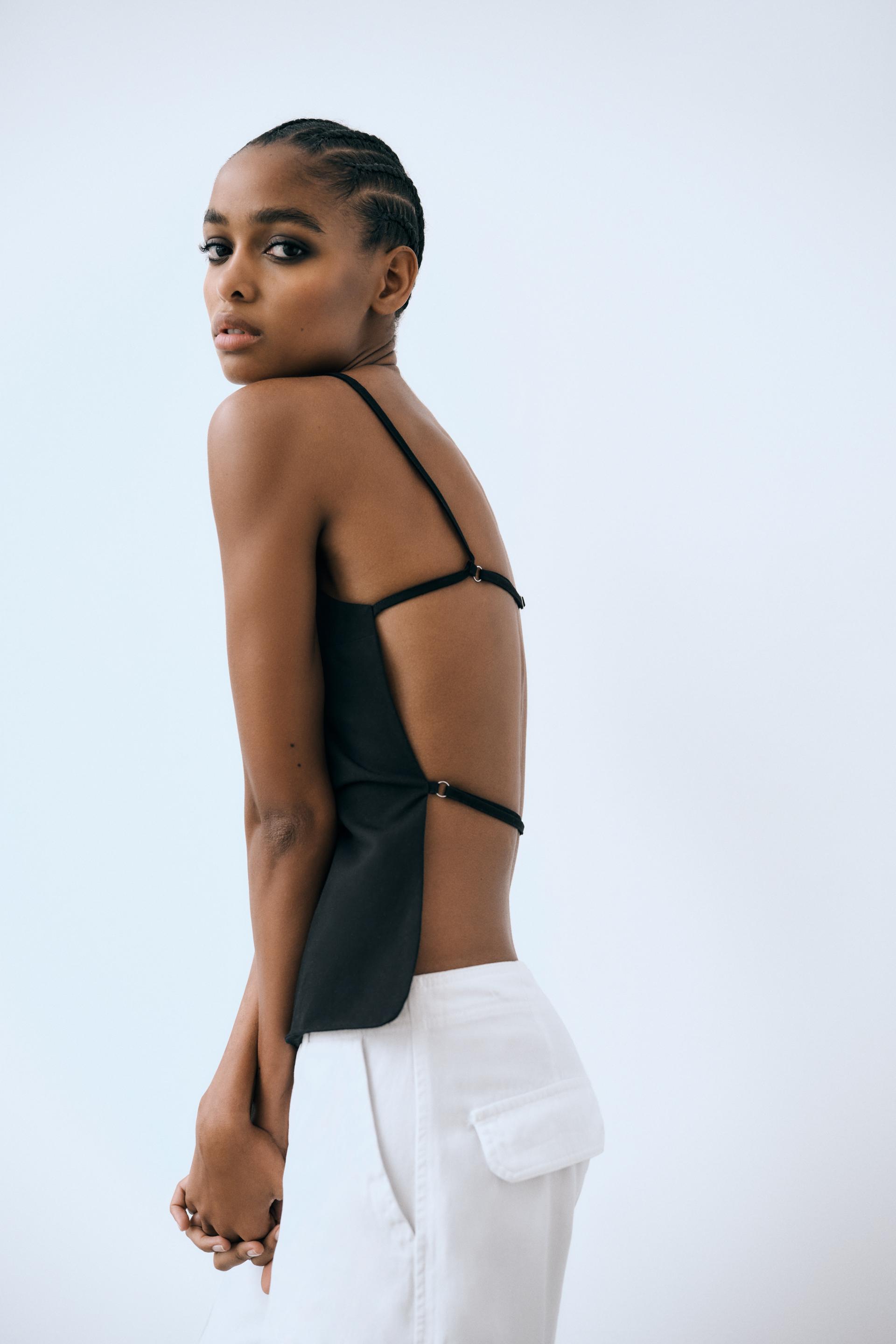 Backless zara top Clearance