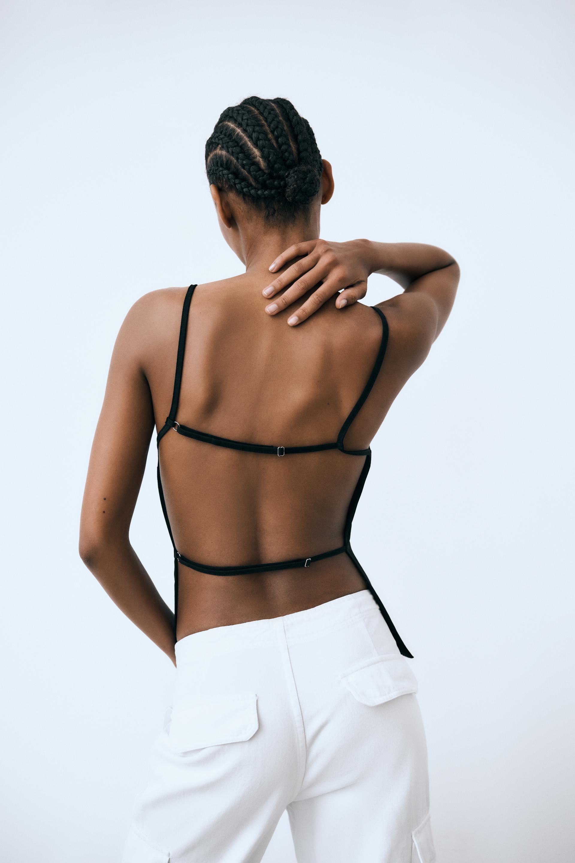 Backless zara top Clearance