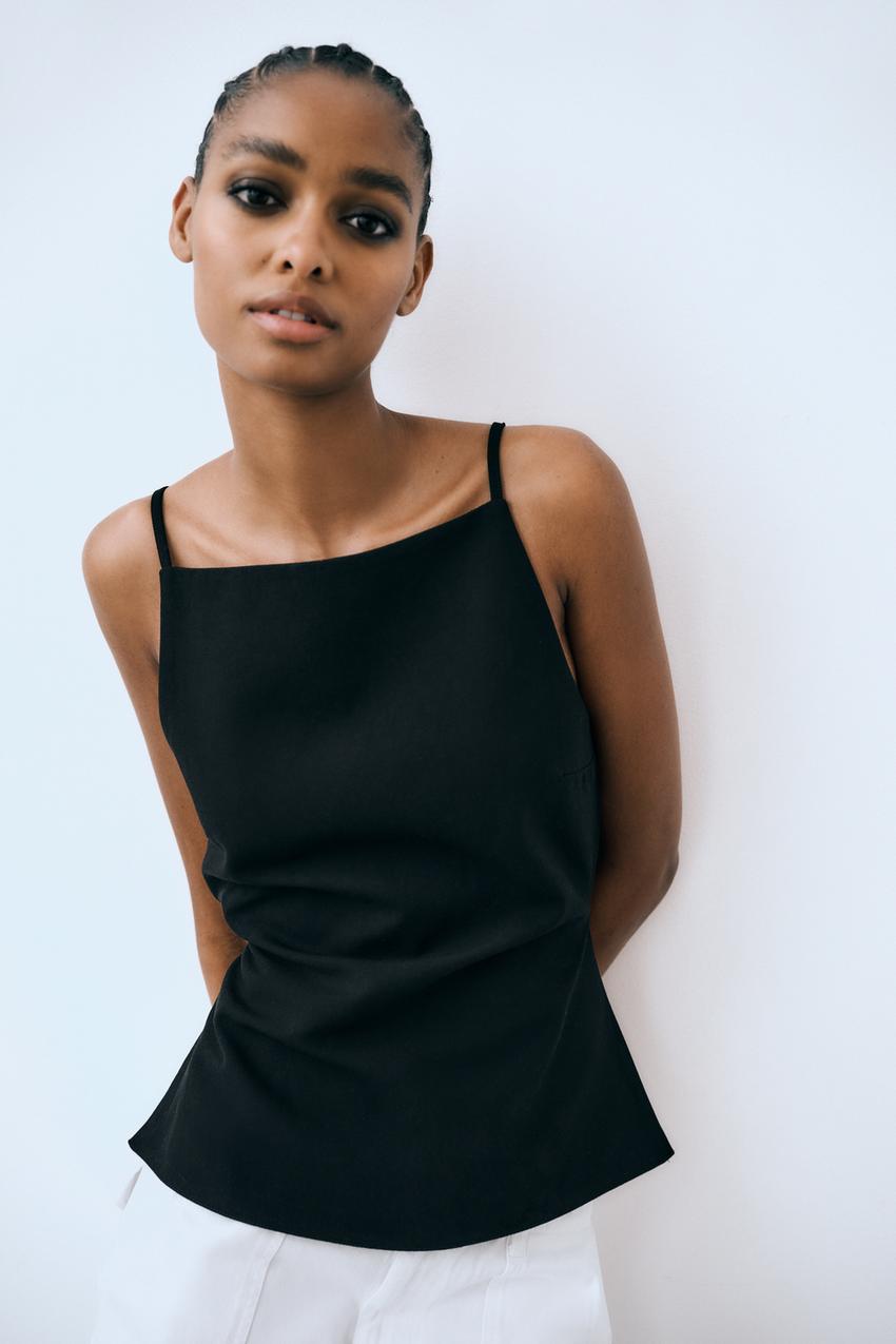 Zara women black top Clearance