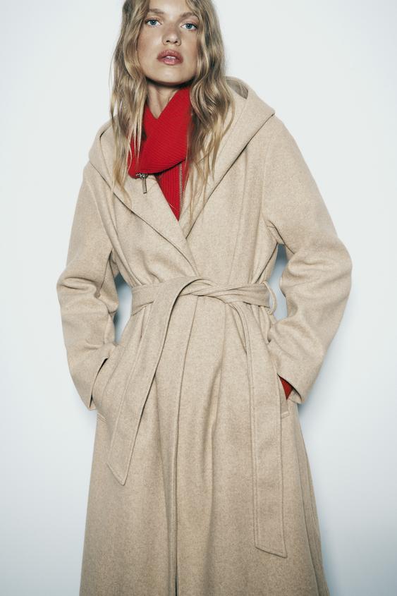 Womens long coat zara Clearance