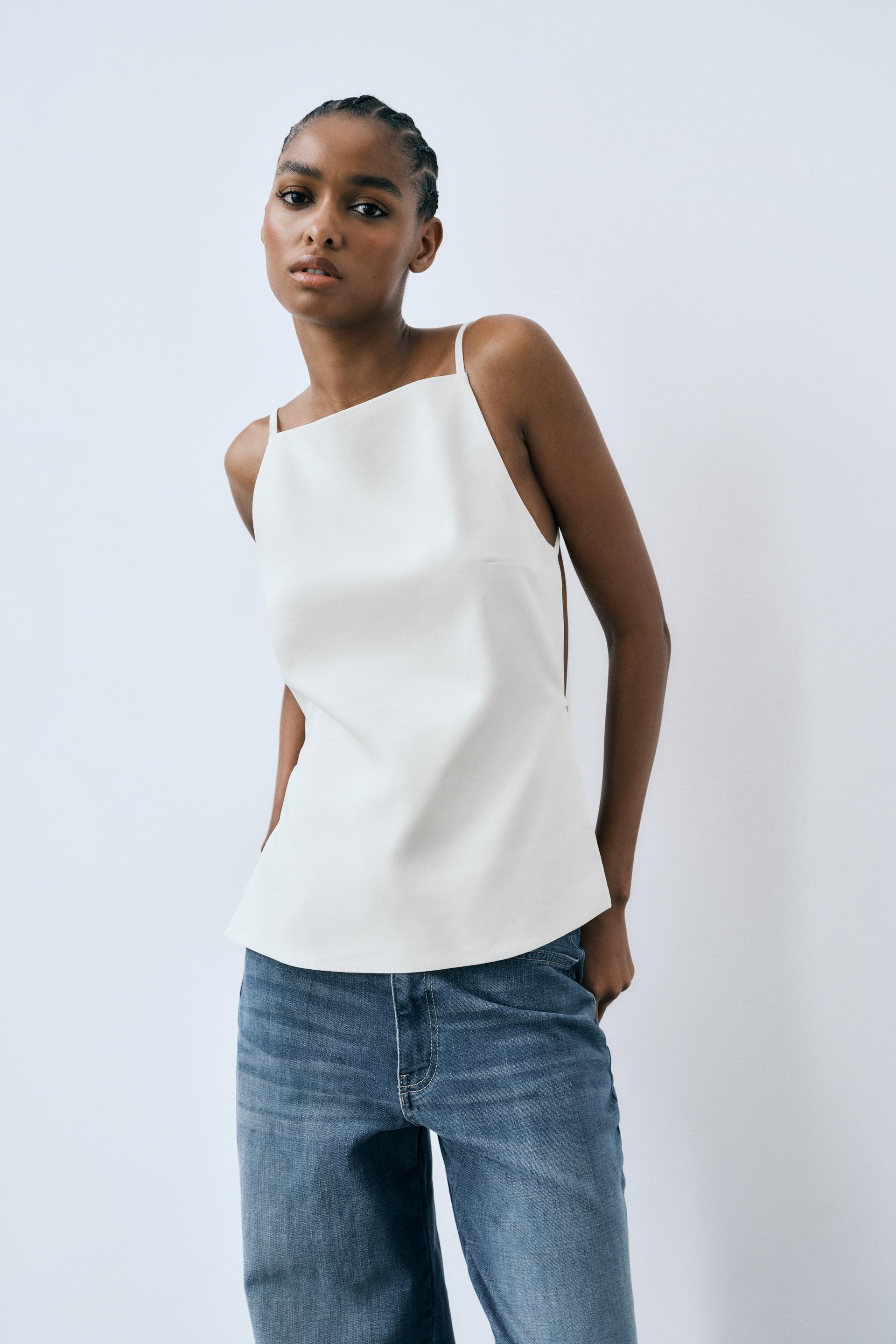 Backless zara top Clearance