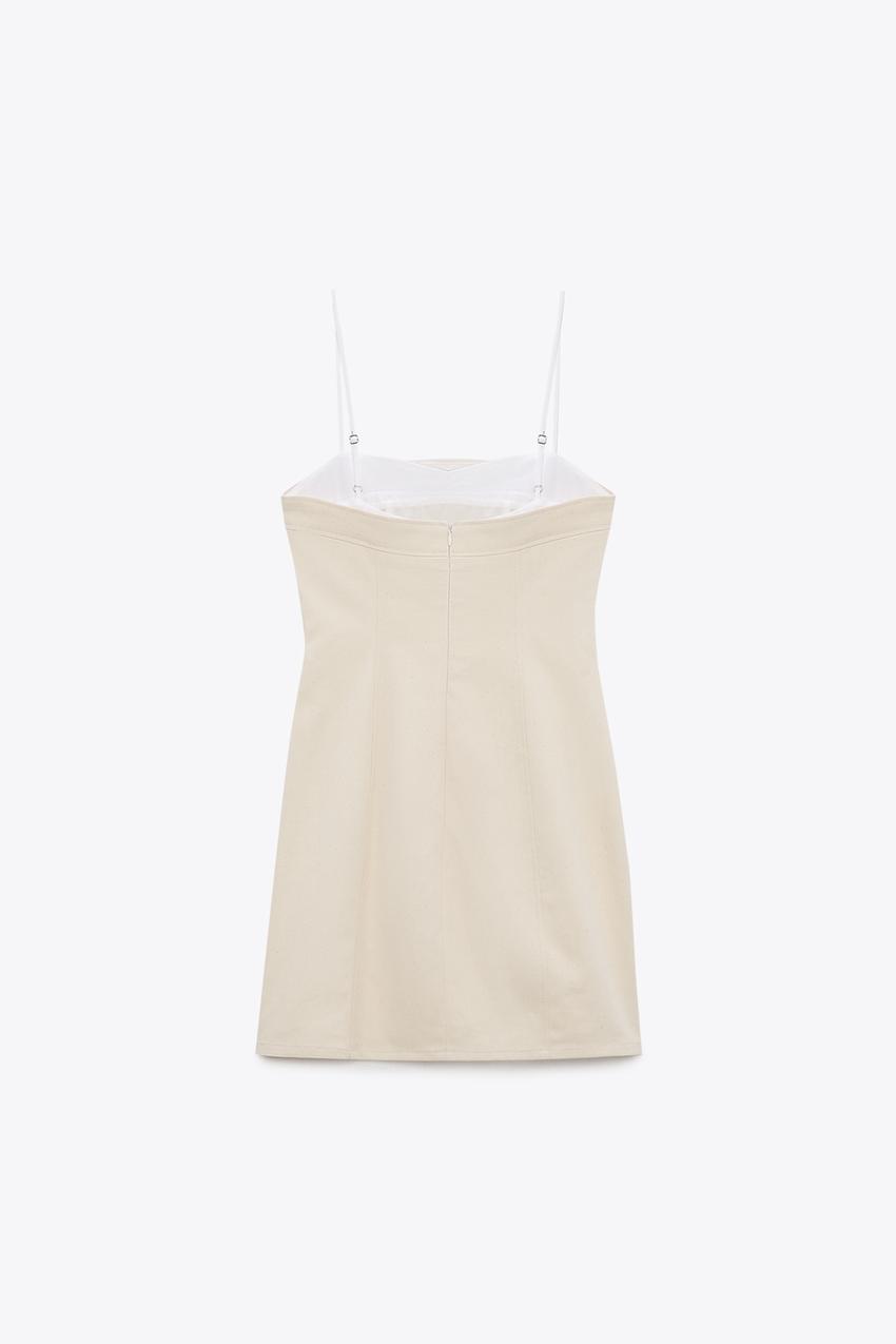 Zara cream mini dress Clearance