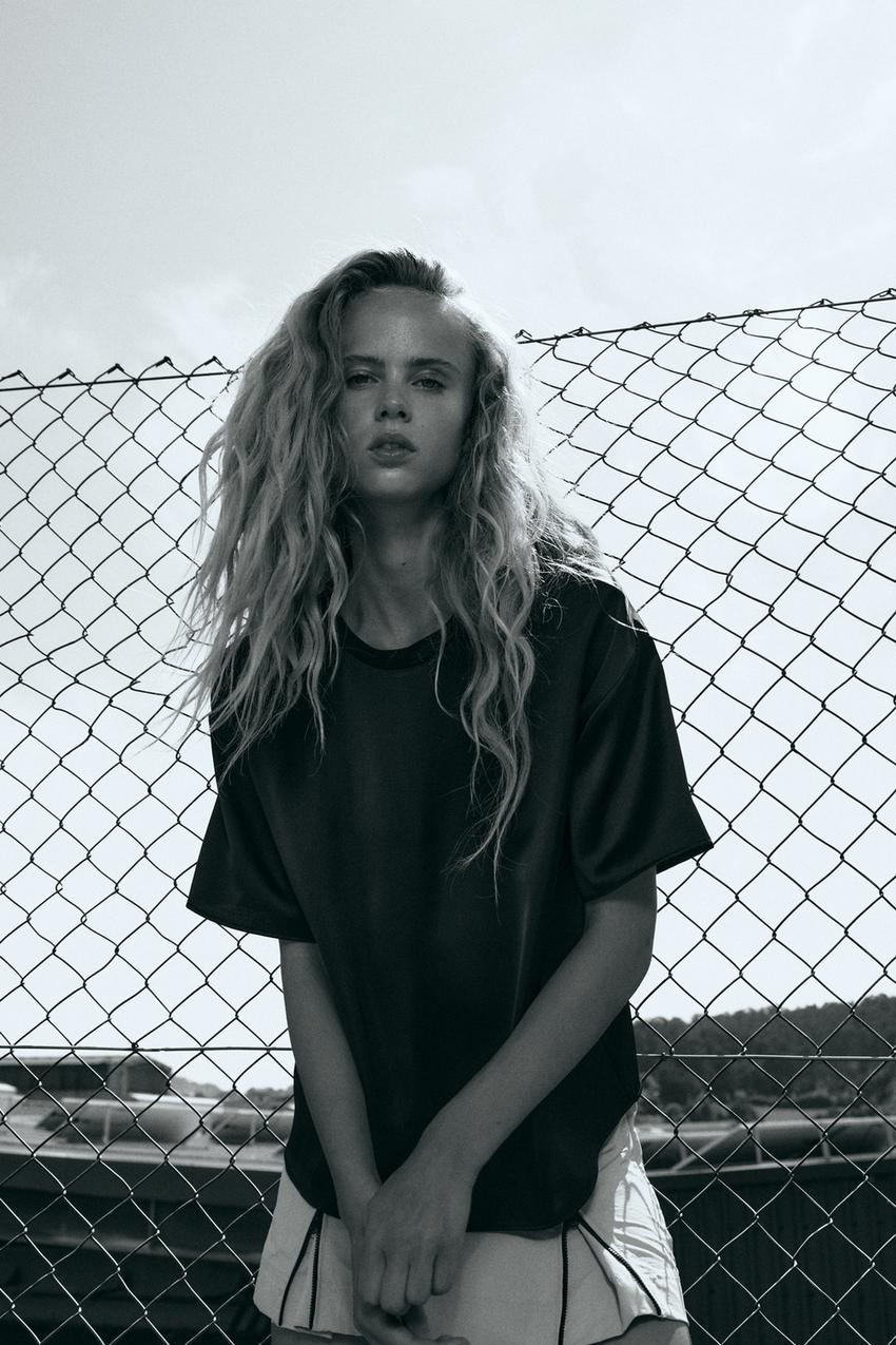 Zara top satin Clearance