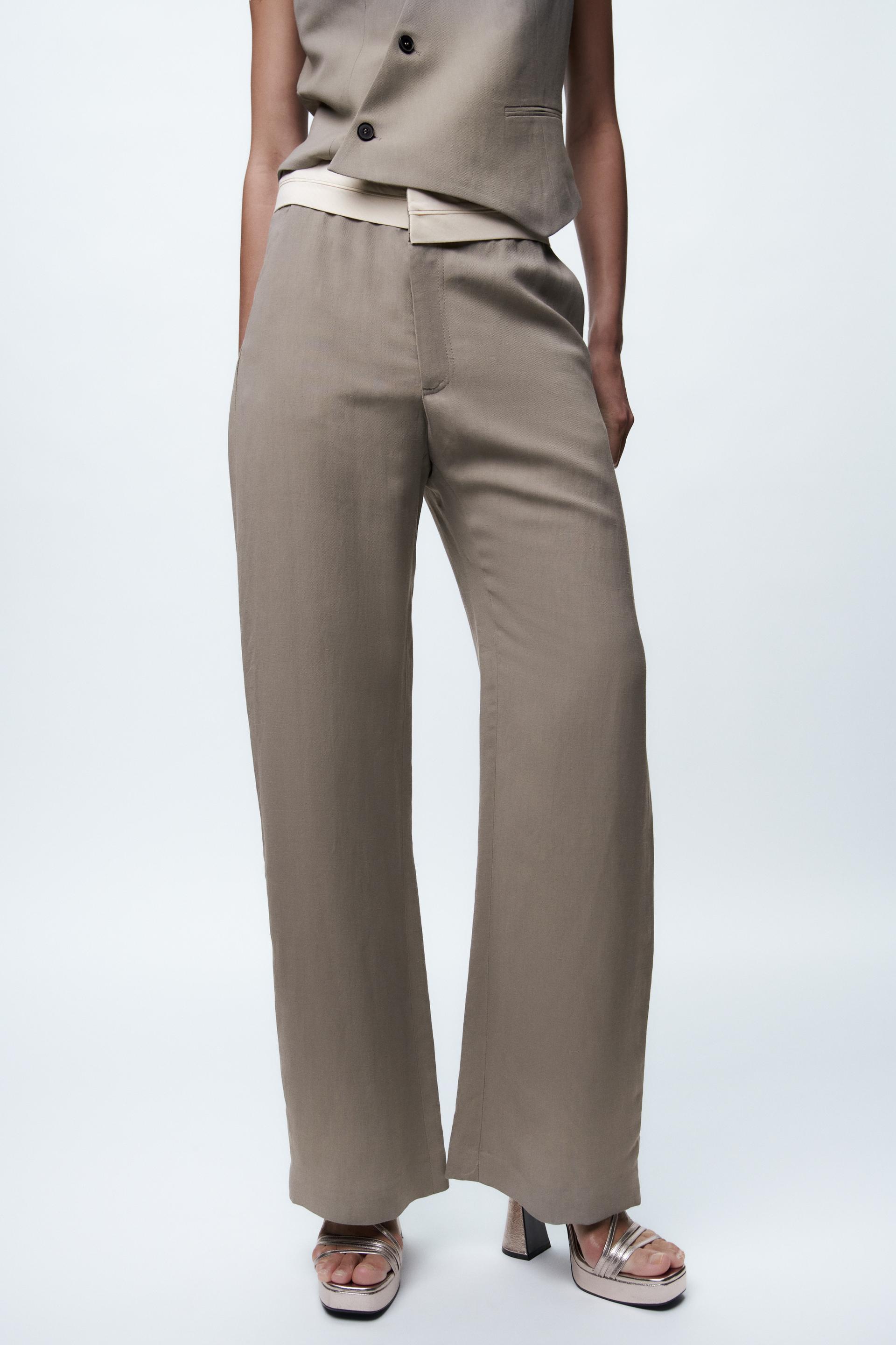 Zara stretch waist trousers Clearance
