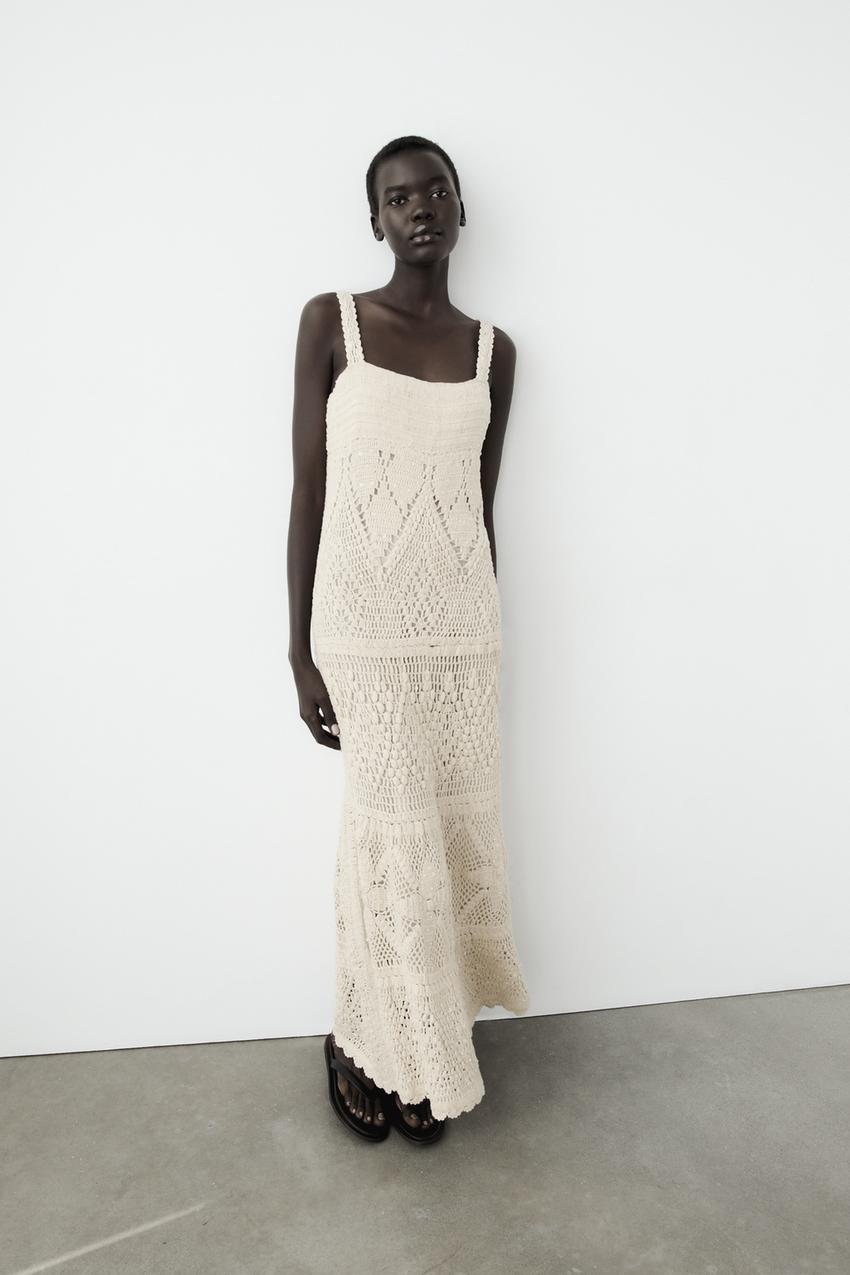 Zara knit crochet dress Clearance
