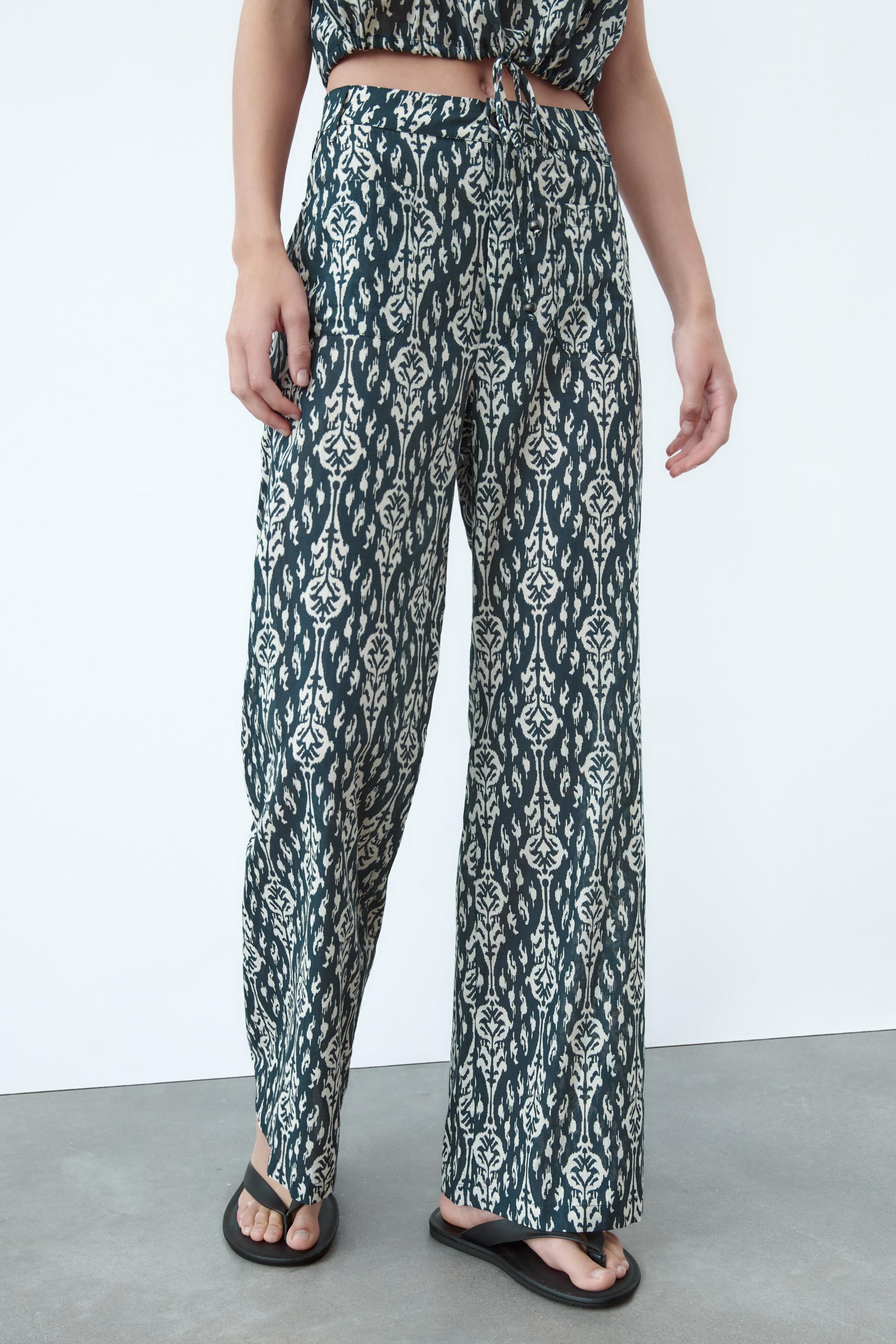 Zara printed trousers Clearance
