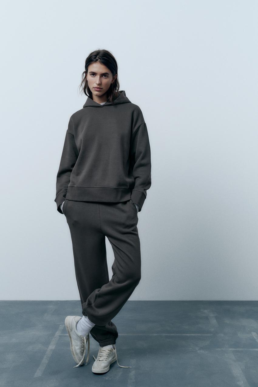 Green plush tracksuit zara Clearance