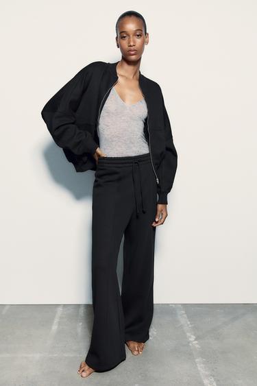 Jogging noir zara clearance
