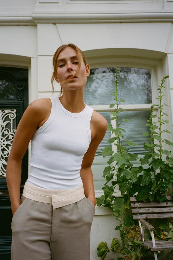 Womens vest tops zara Clearance