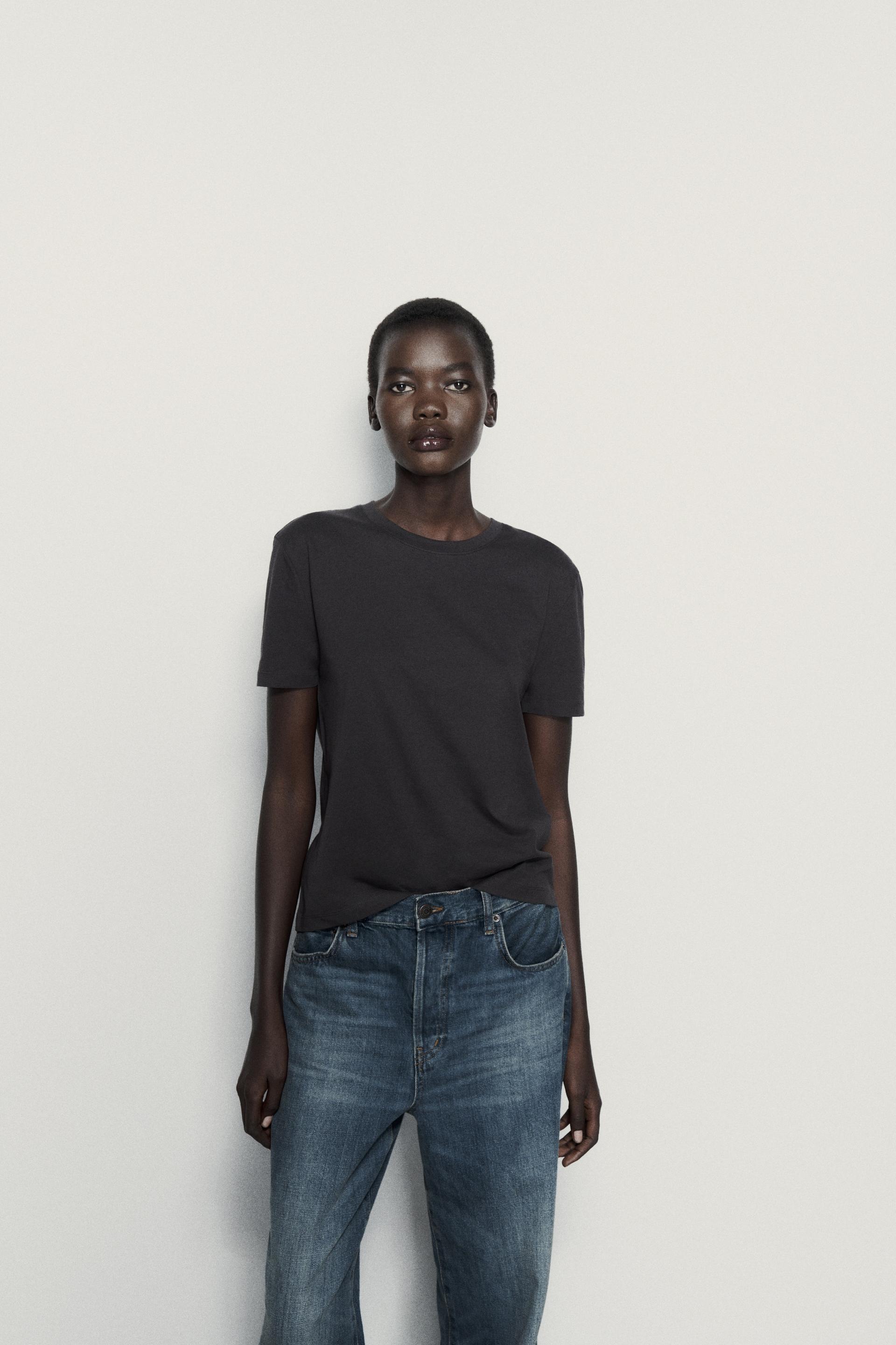 Relaxed fit t shirt zara Clearance