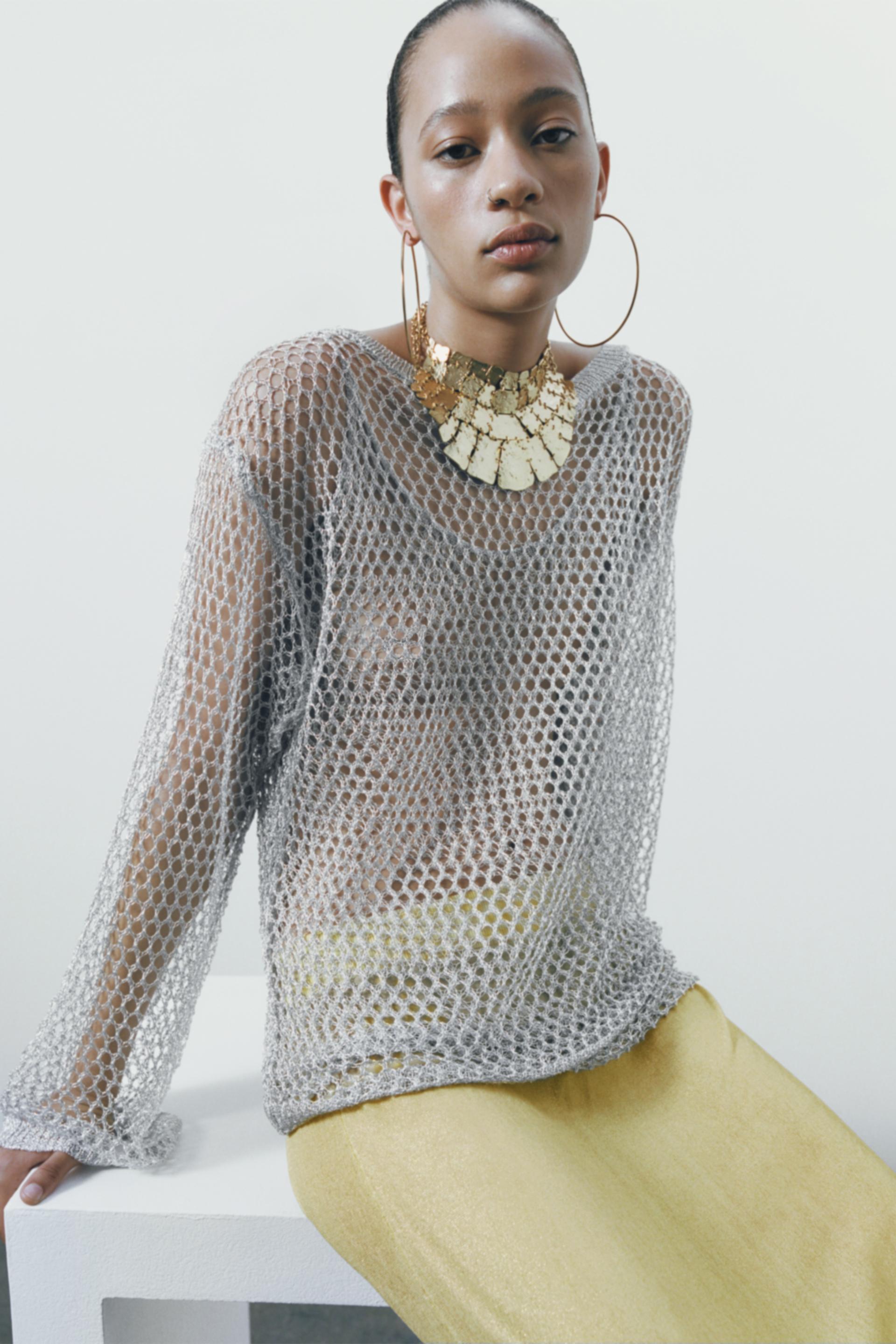 Zara chainmail top Clearance