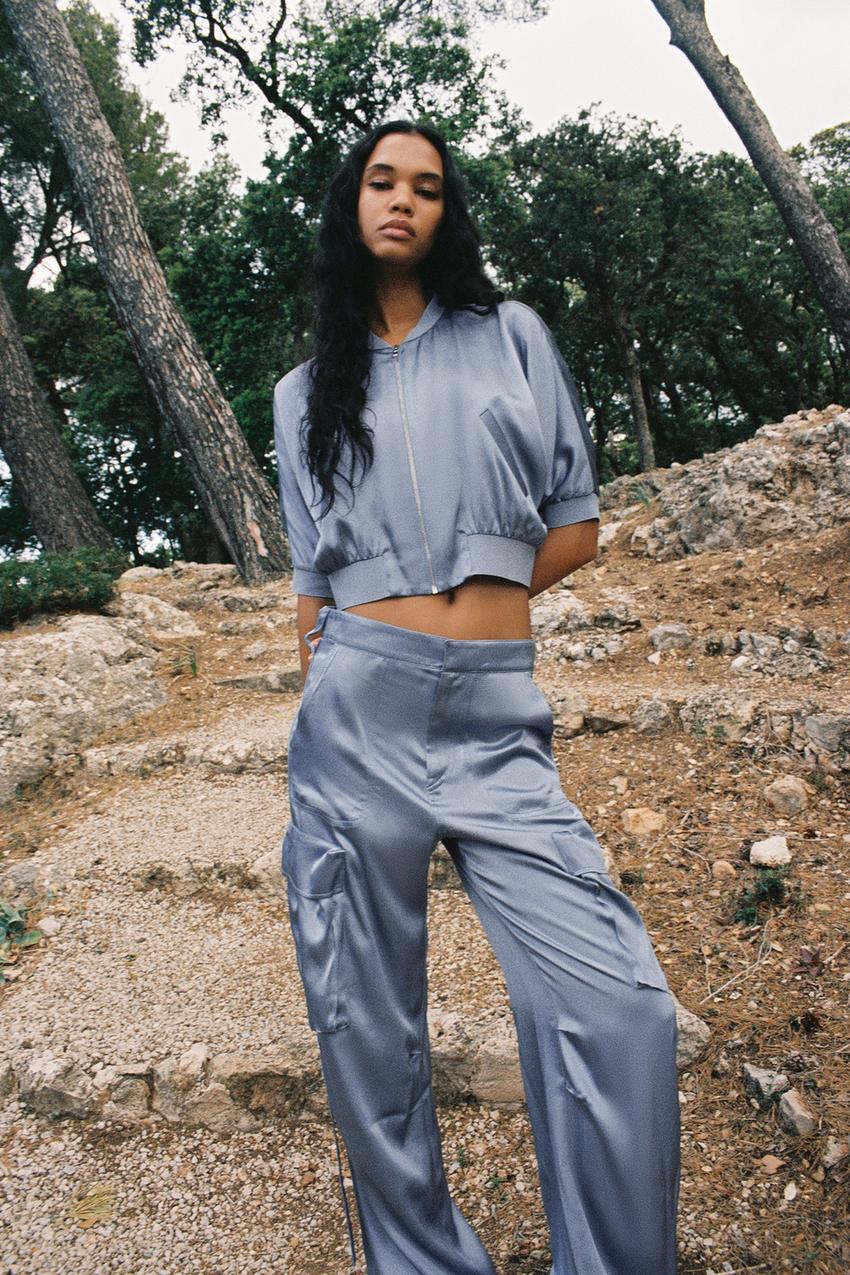 Bomber cropped zara Clearance