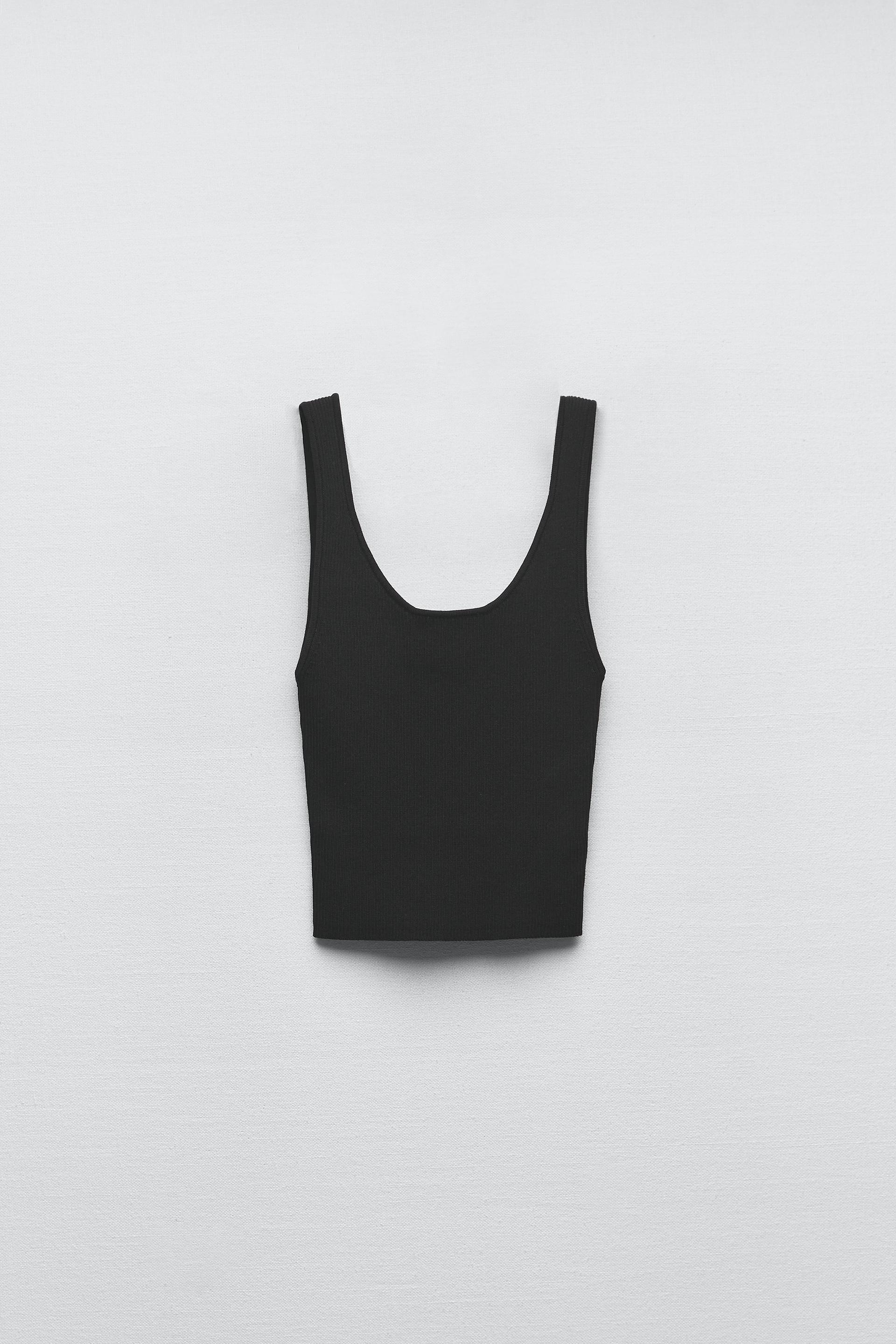 Zara black bra top Clearance
