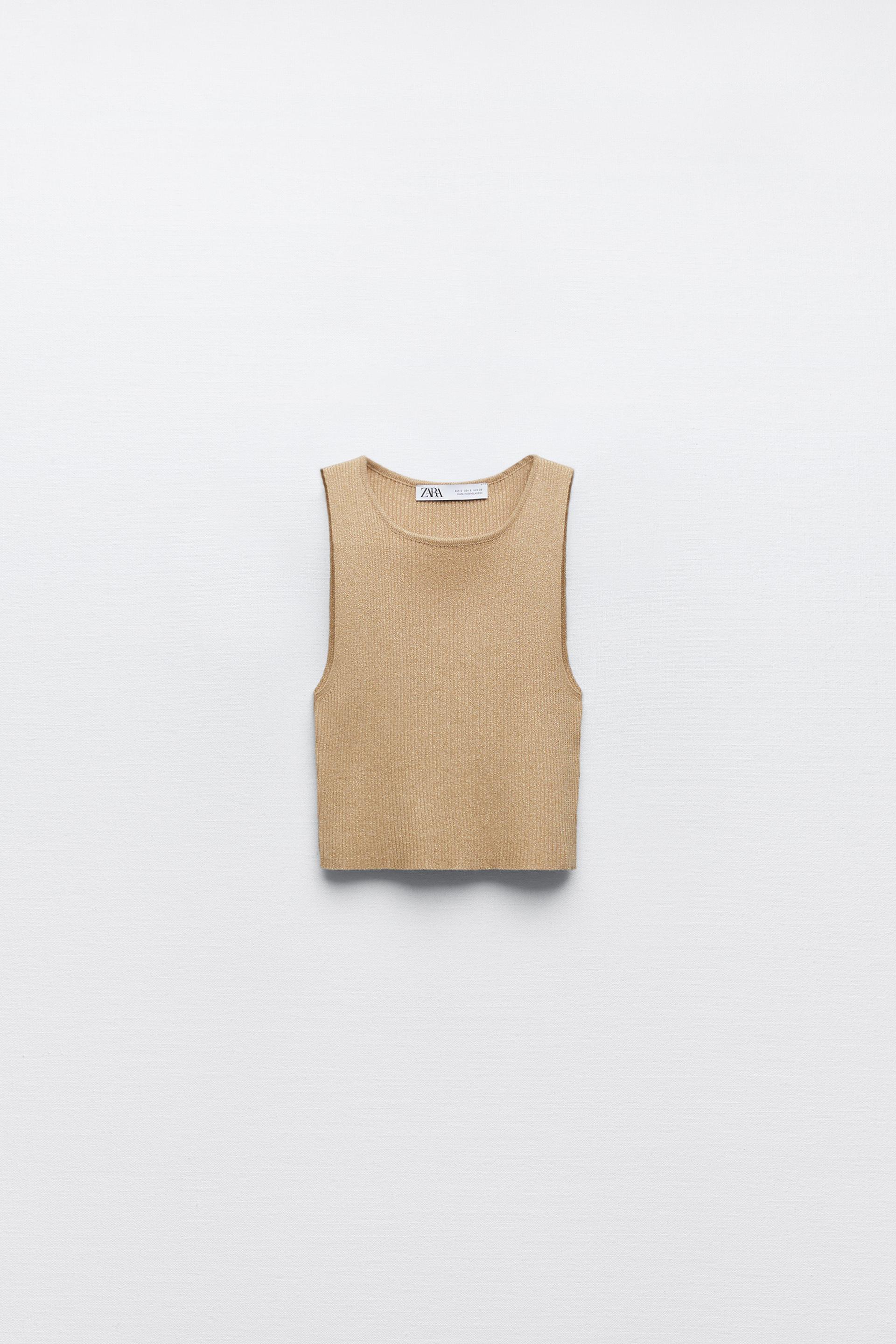 Zara top gold Clearance