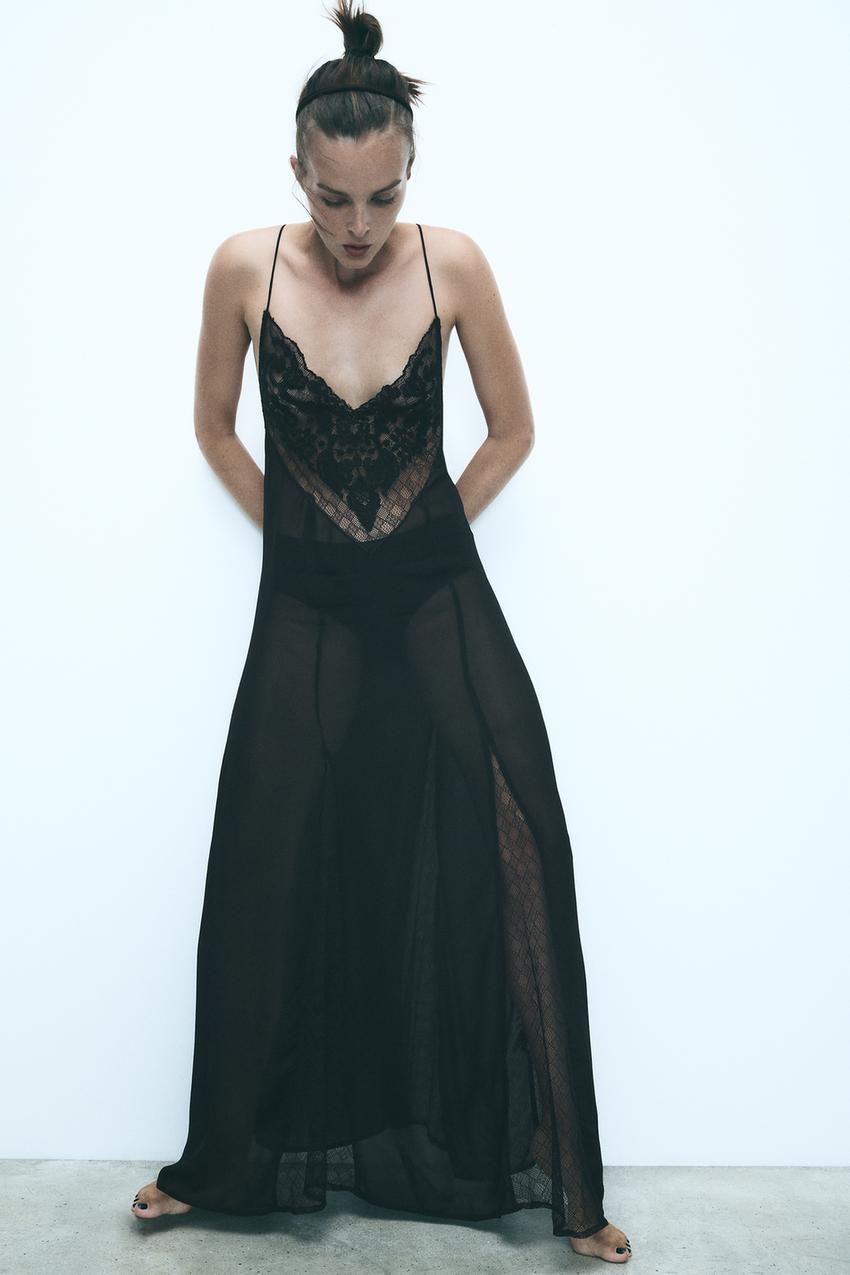 Zara dress with matching lace Clearance