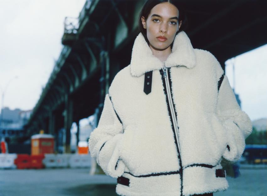 Zara white puffer jacket womens Clearance
