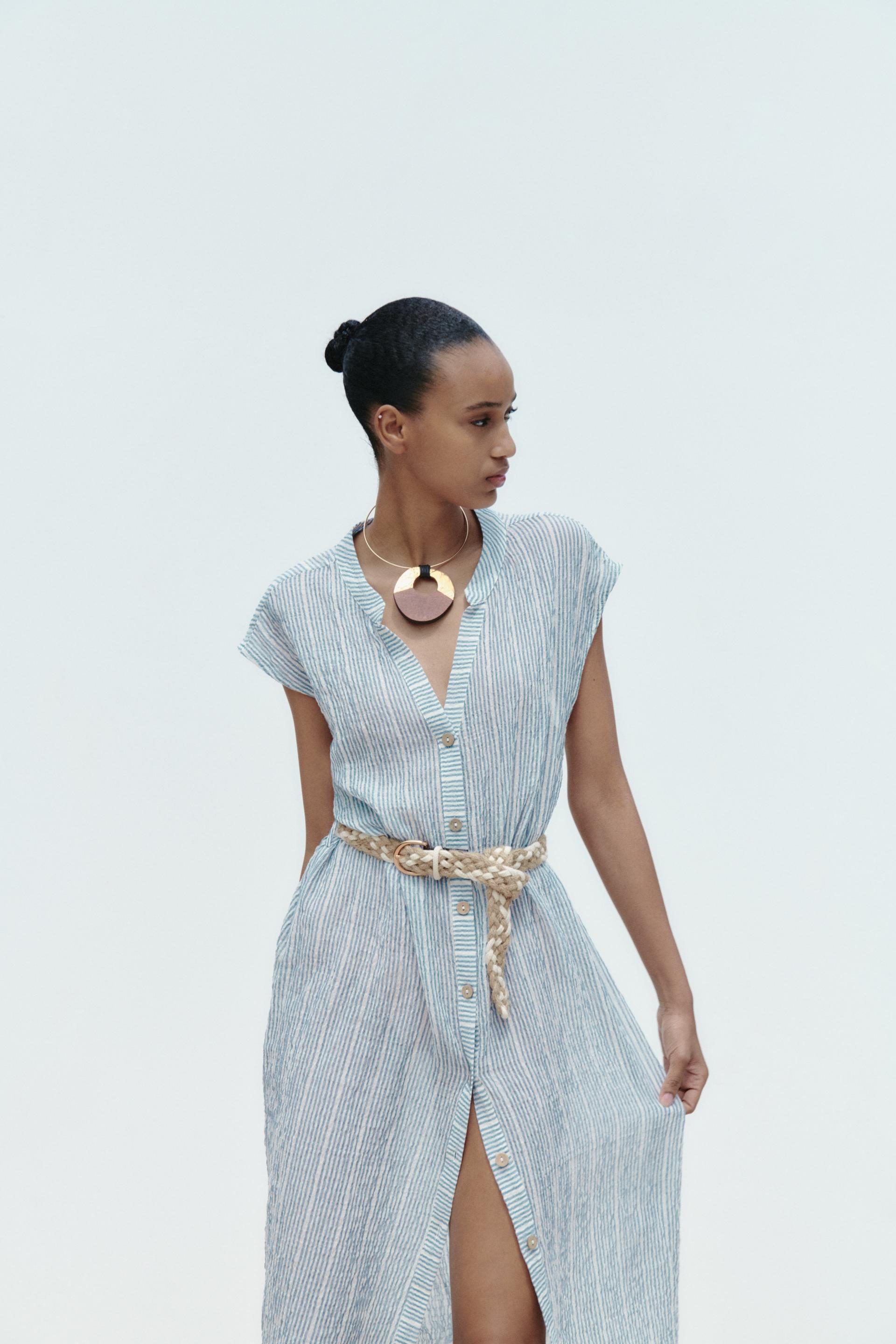 Zara midi striped dress Clearance