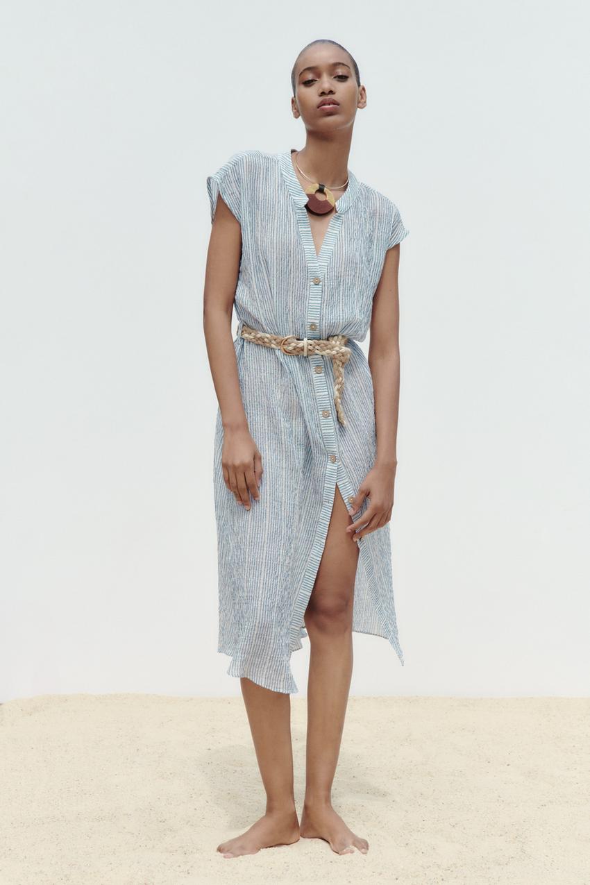 Zara midi striped dress Clearance