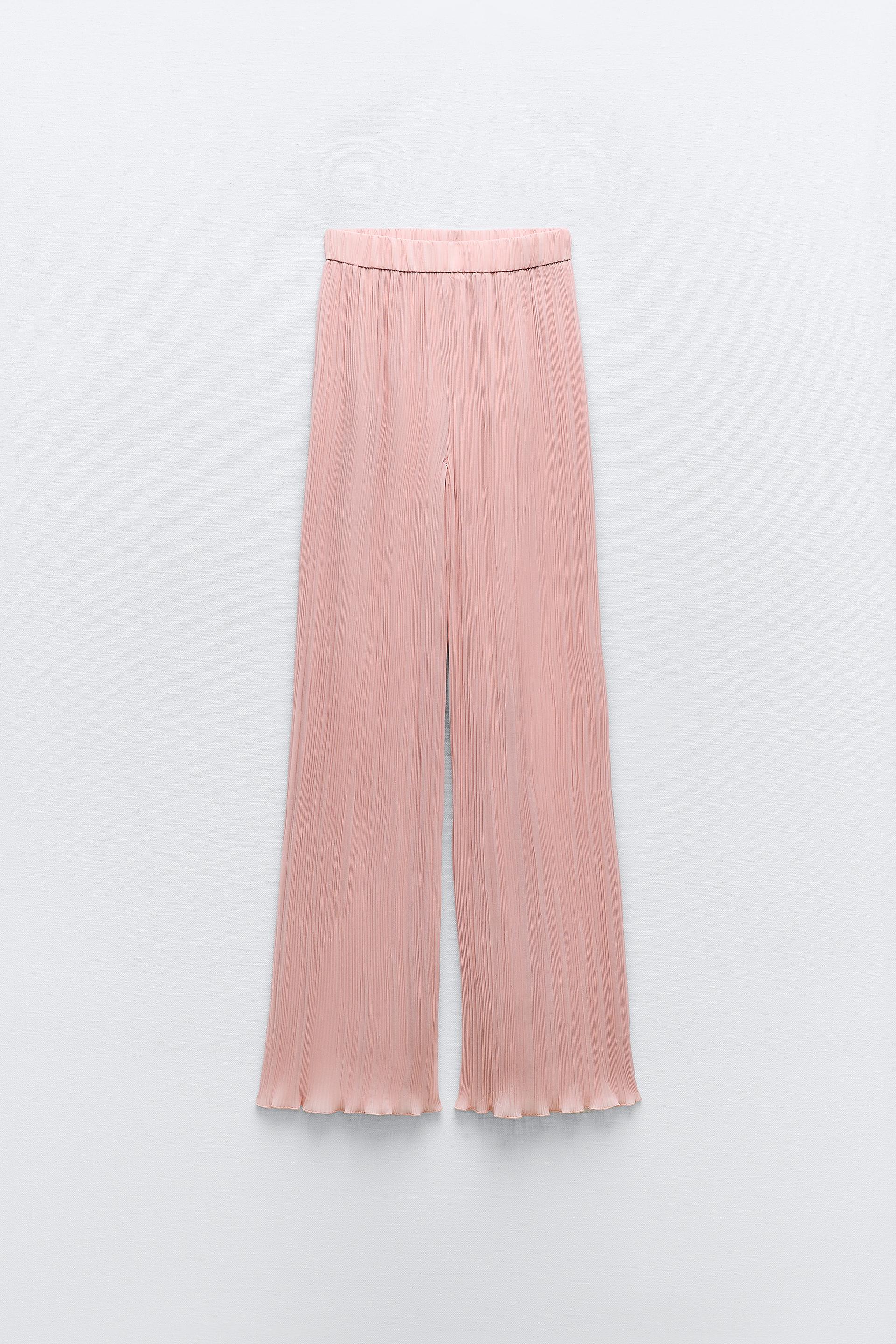 Finely pleated palazzo trousers Clearance