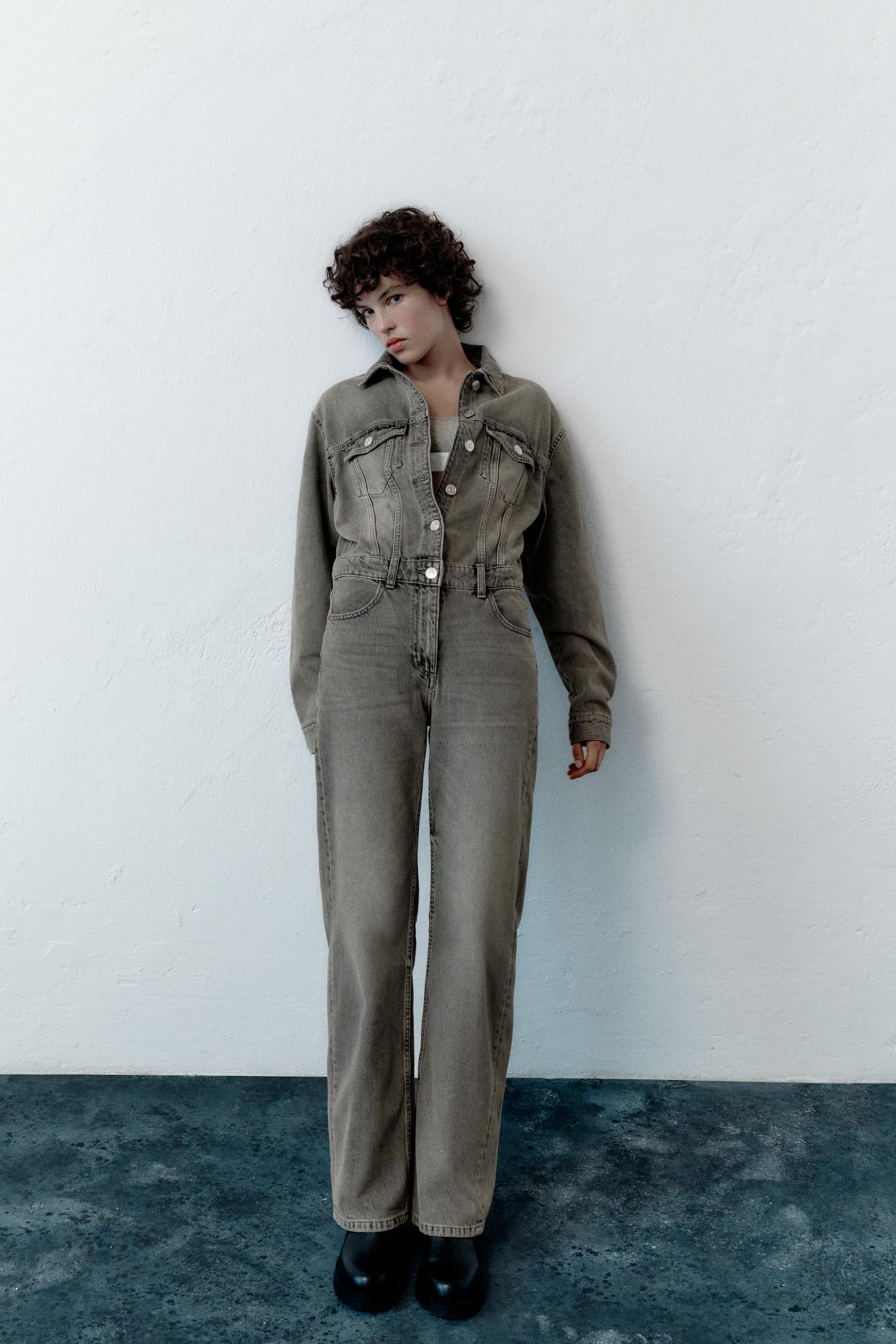 Zara grey jumpsuit Clearance