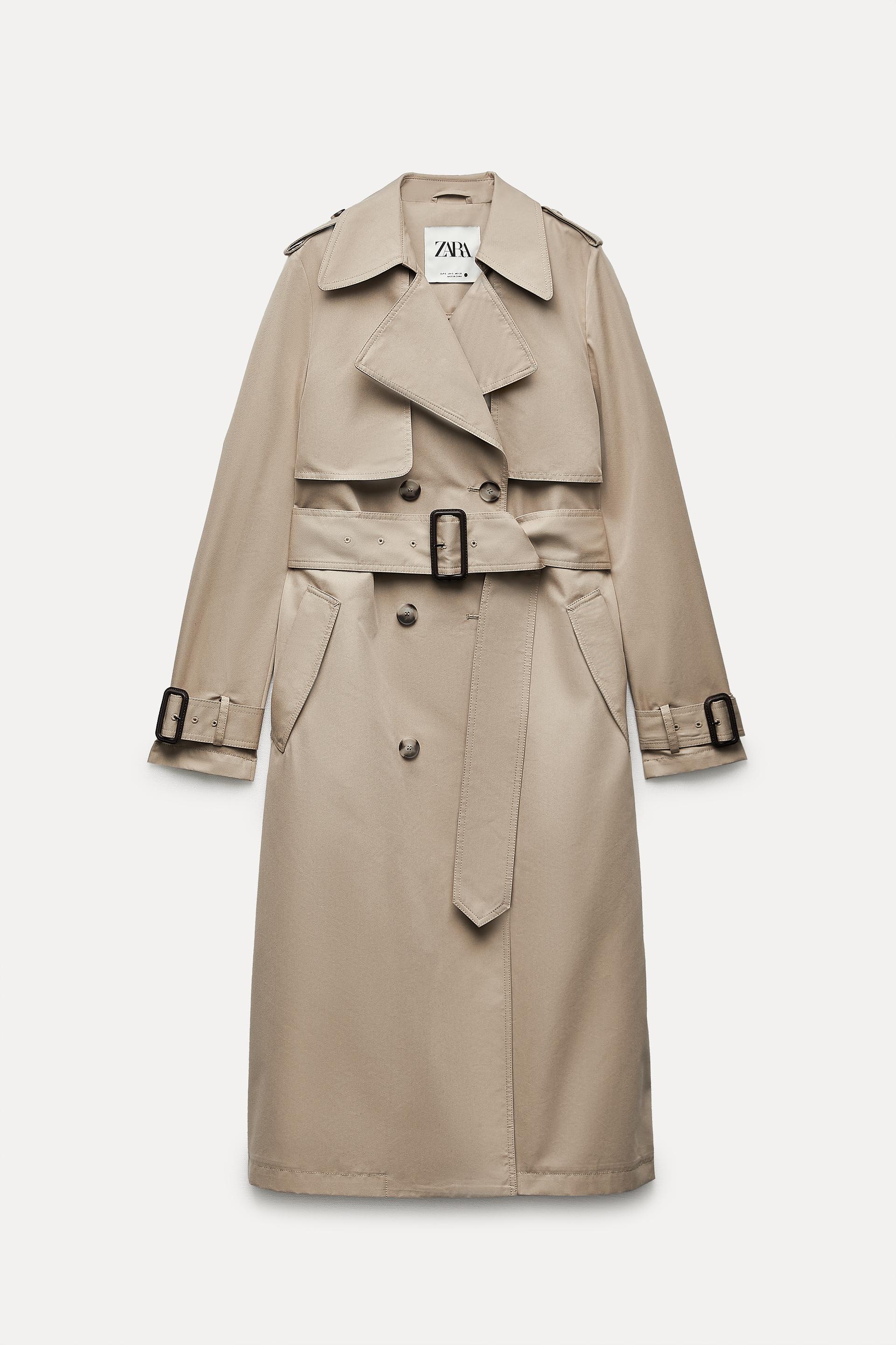 Zara beige long coat Clearance