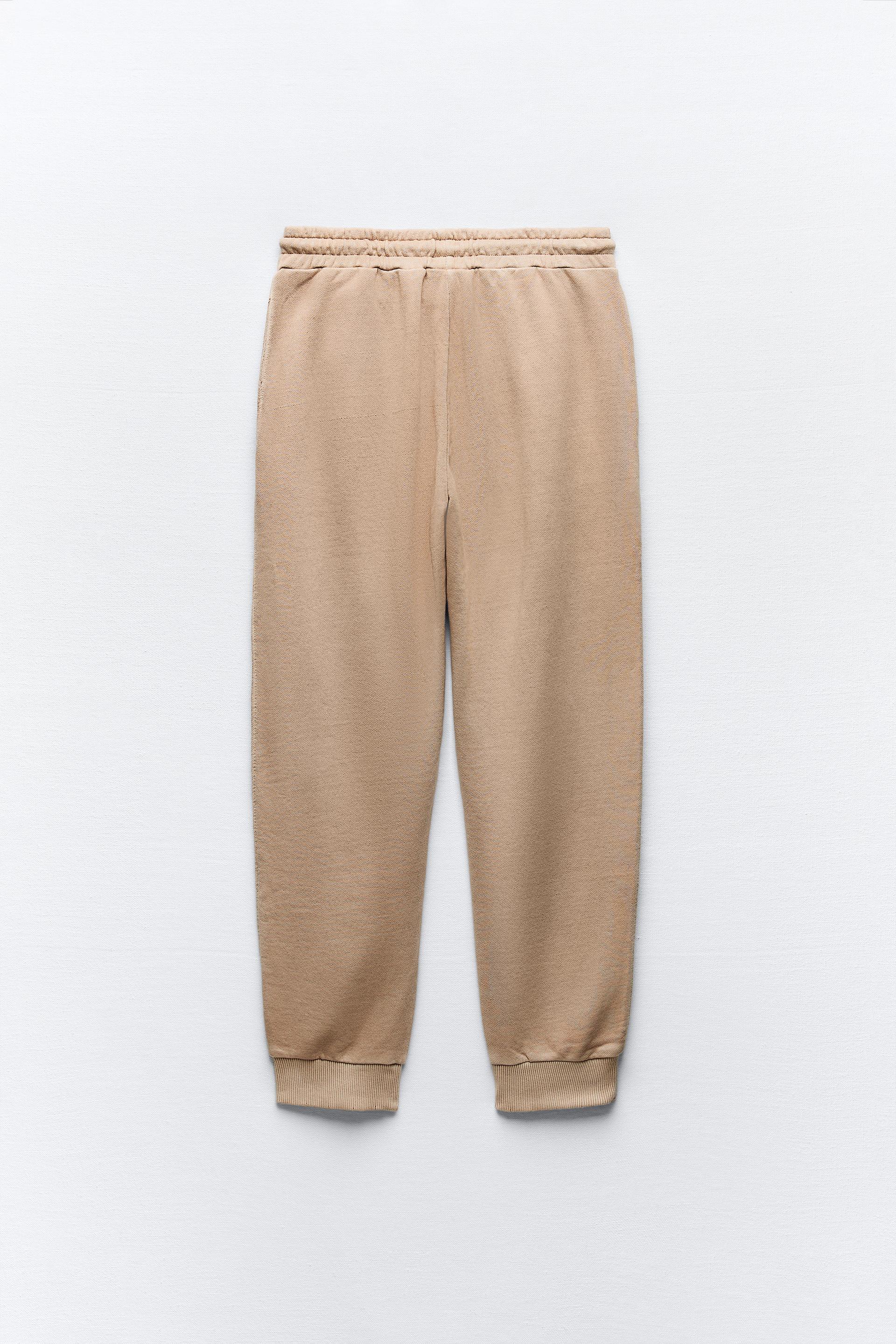 Zara beige sweatpants Clearance
